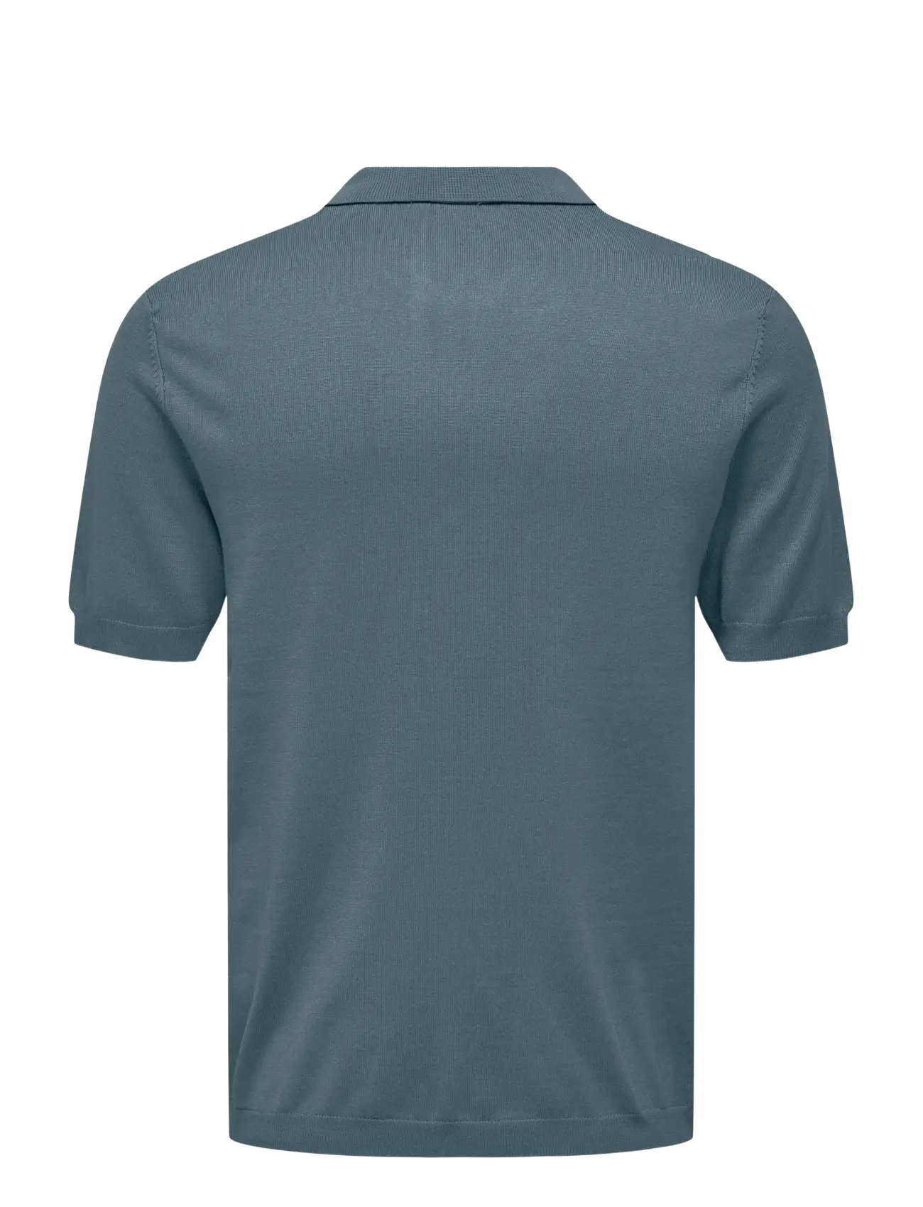ONLY & SONS - ONSWYLER REG 14 SS POLO KNIT NOOS - gestrickte polohemden - stormy weather - 2