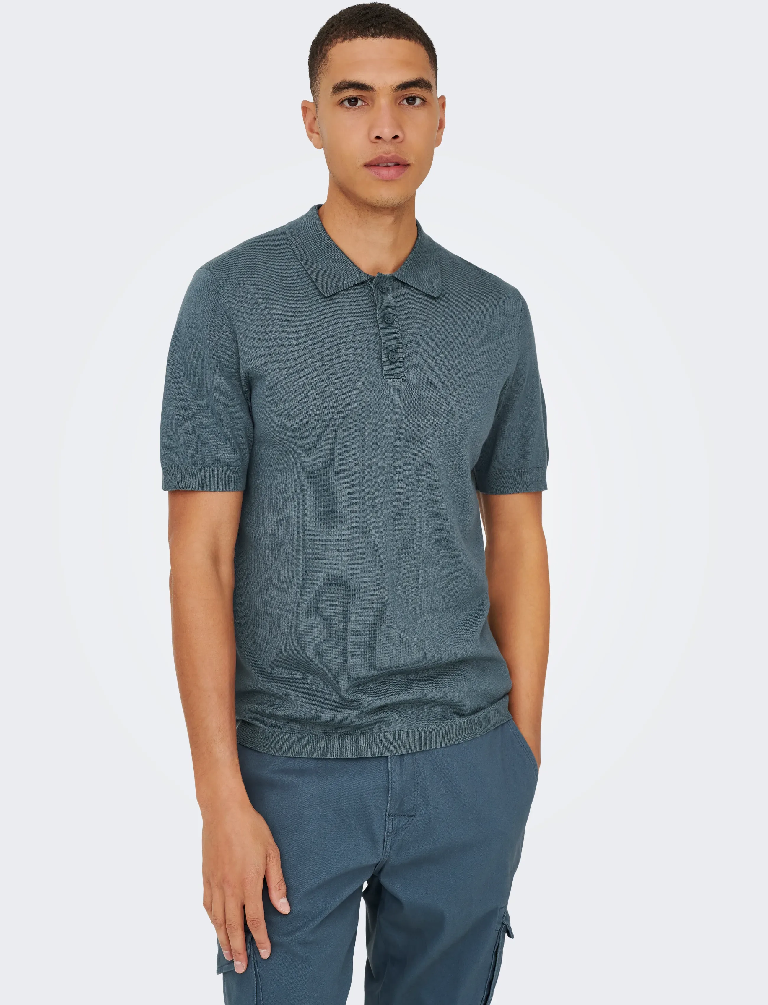 ONLY & SONS Onswyler Reg 14 Ss Polo Knit Noos pikéer herr – bild 5