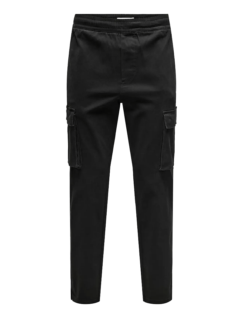 ONLY & SONS - ONSCAM LIFE LINUS CARGO PANT PK 0013 - cargohose - black - 1