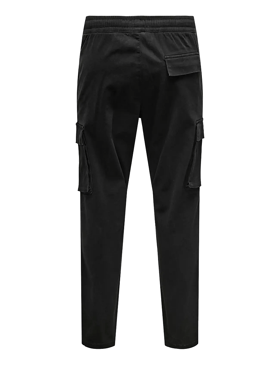 ONLY & SONS - ONSCAM LIFE LINUS CARGO PANT PK 0013 - cargobukser - black - 2