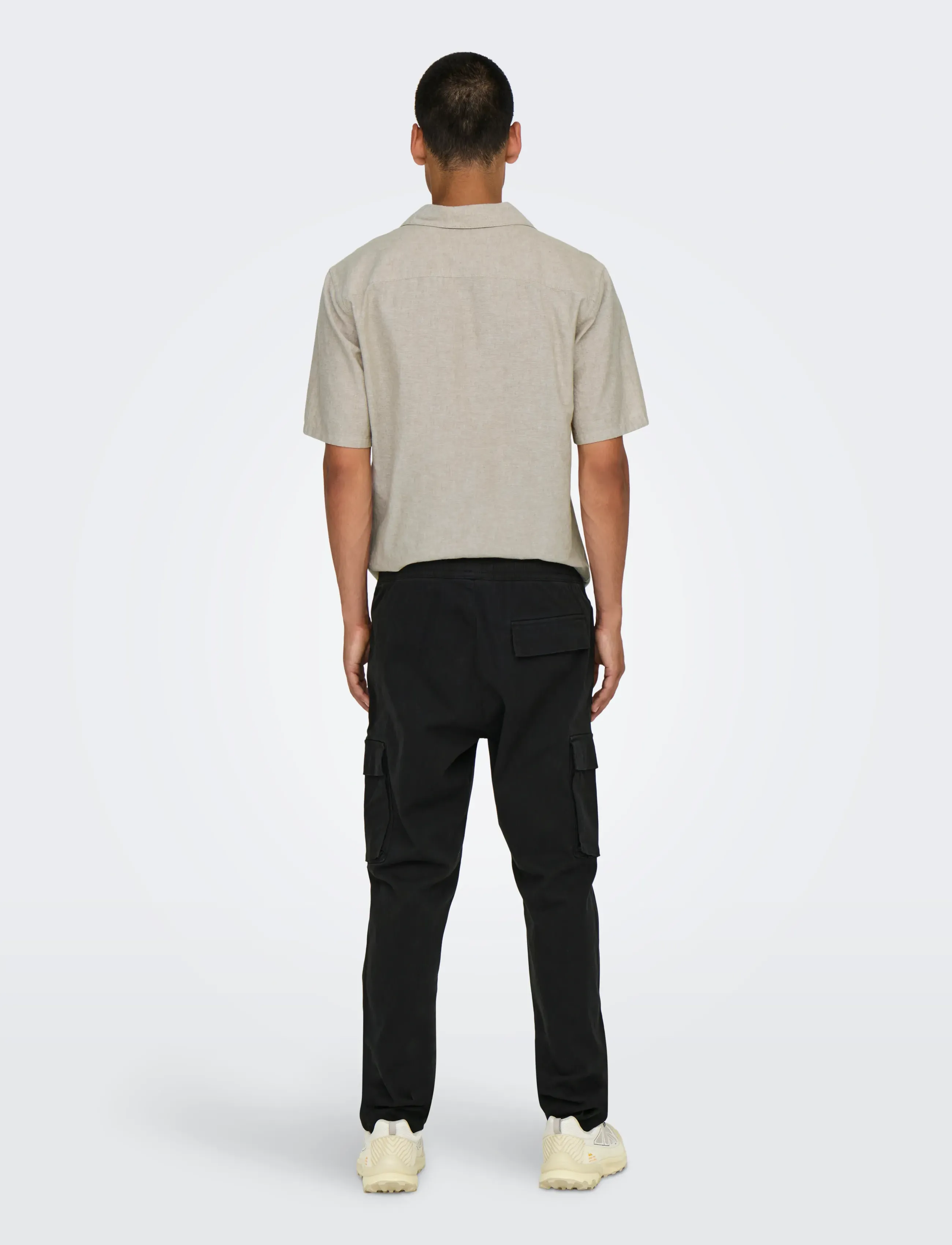 ONLY & SONS - ONSCAM LIFE LINUS CARGO PANT PK 0013 - cargobukser - black - 3