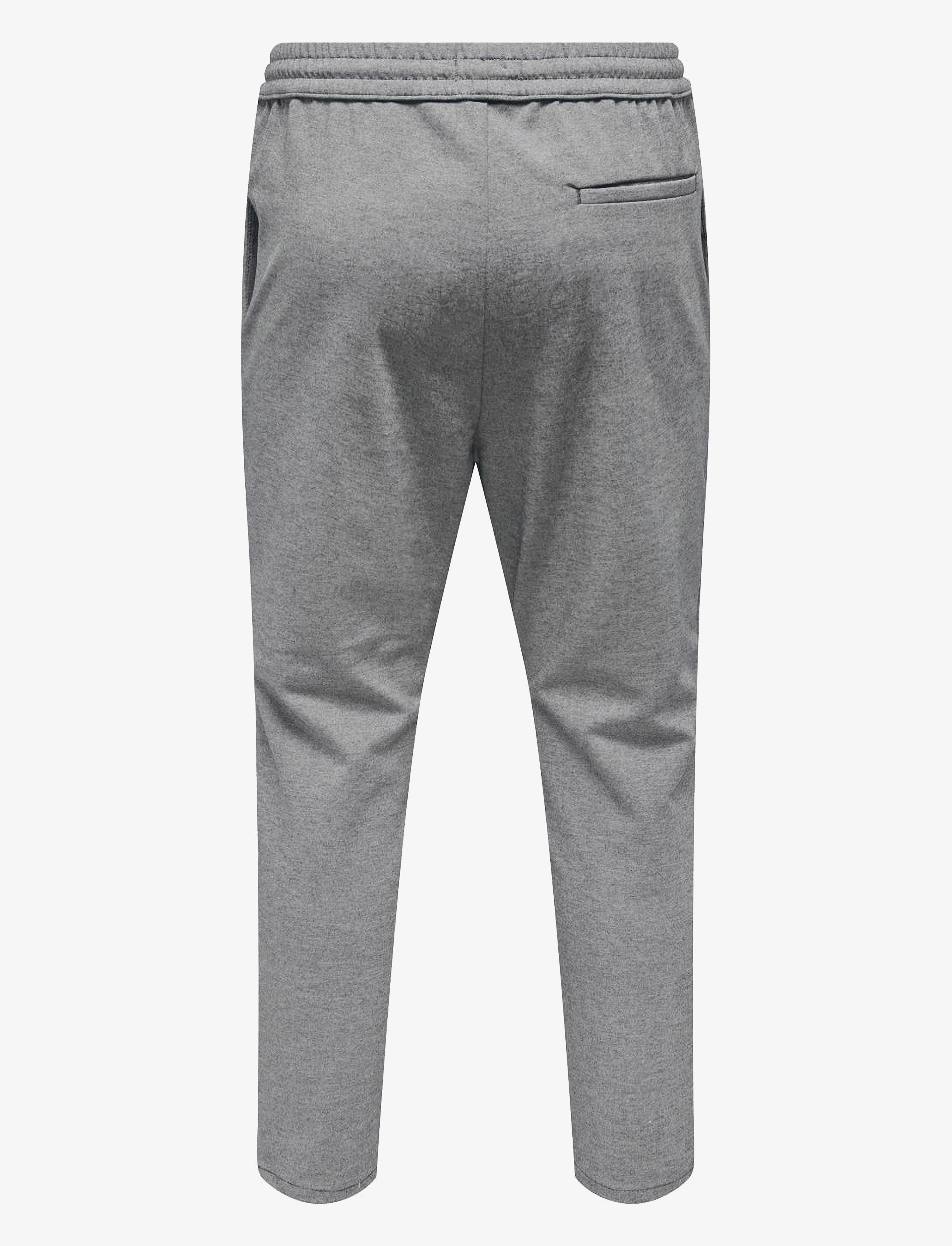 ONLY & SONS - ONSLINUS PANT CROP 2454 - medium grey melange - 2