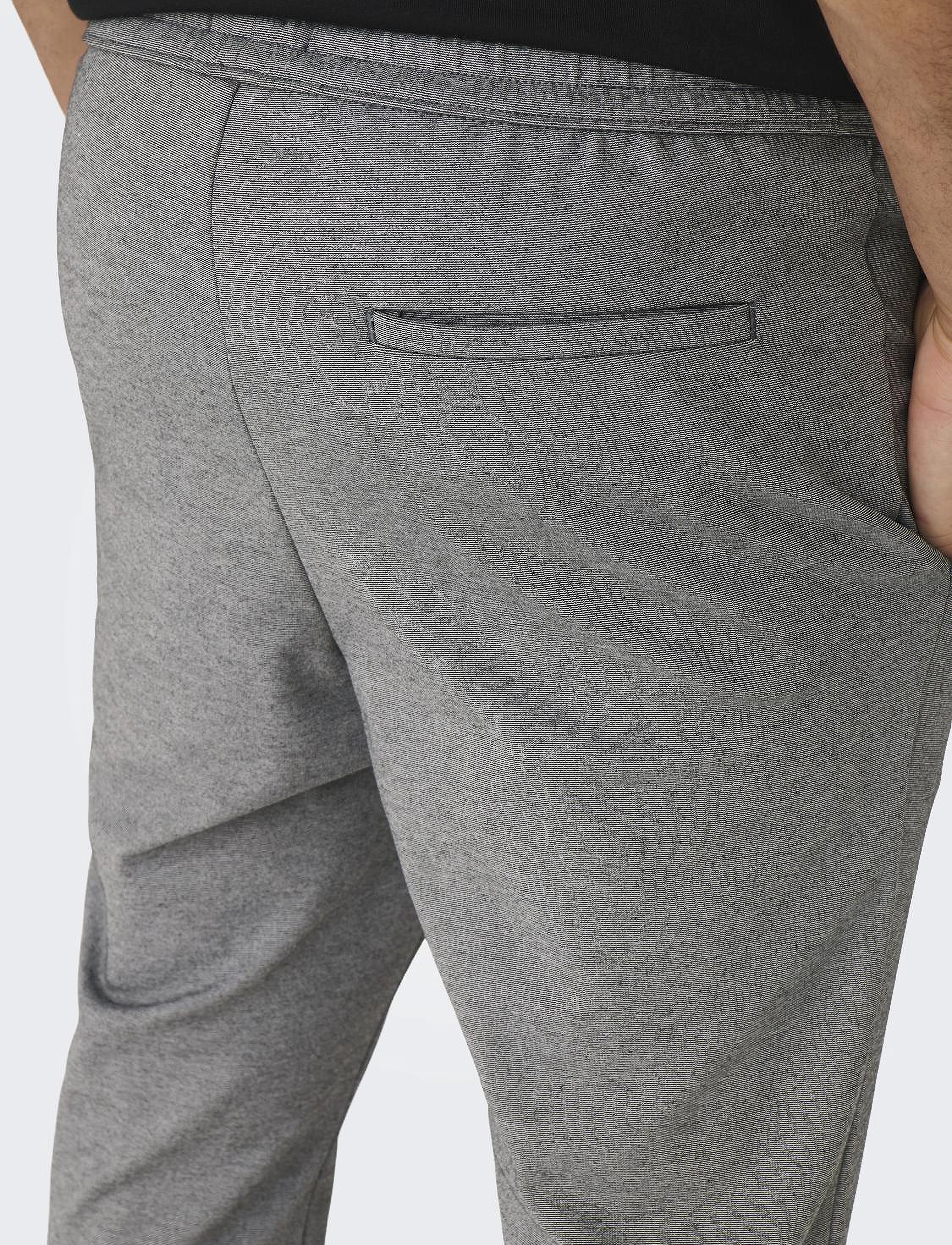 ONLY & SONS - ONSLINUS PANT CROP 2454 - medium grey melange - 4