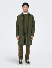 ONLY & SONS - ONSWILSON CARCOAT OTW - ploni paltai - olive night - 2