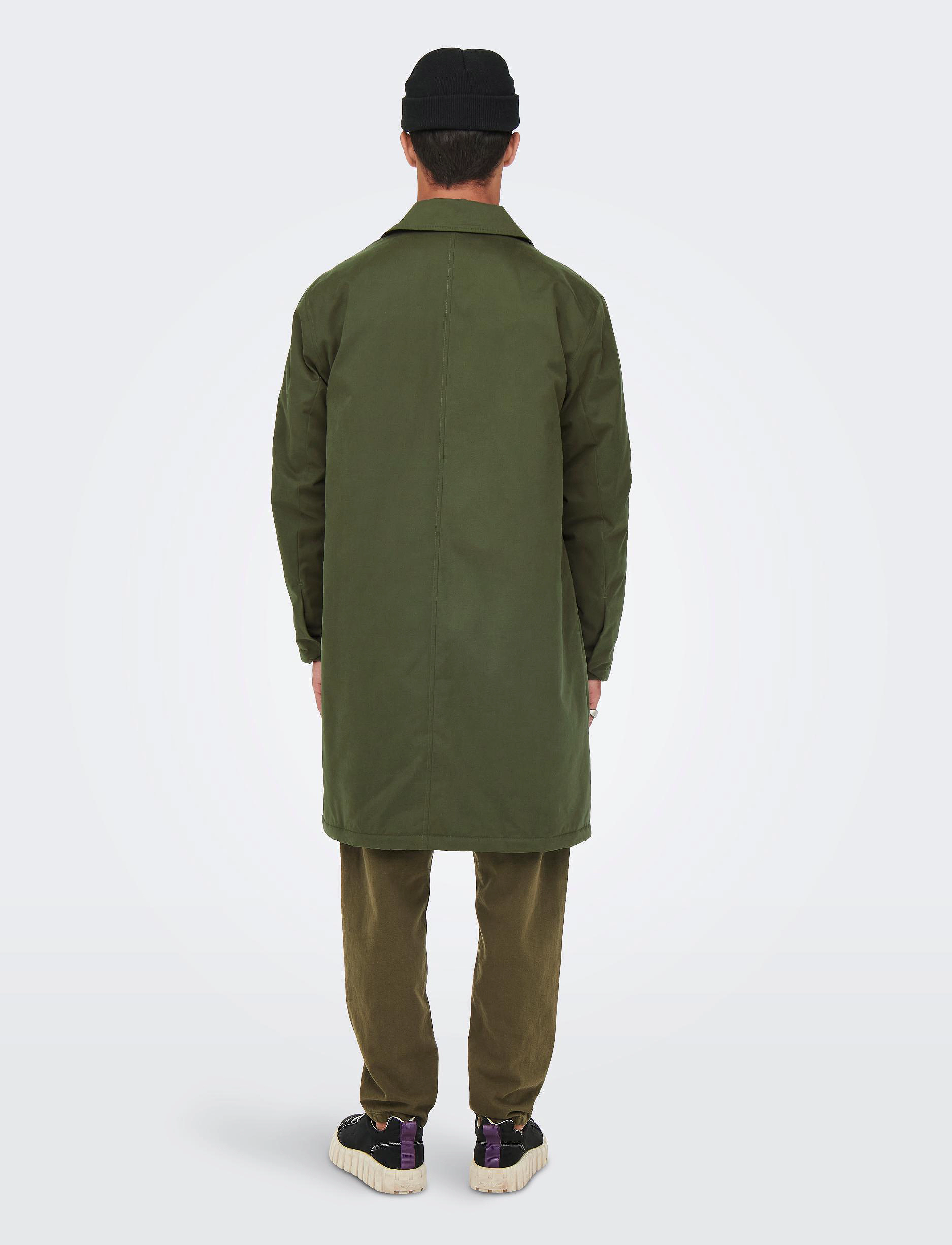 ONLY & SONS - ONSWILSON CARCOAT OTW - olive night - 3