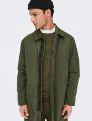 ONLY & SONS - ONSWILSON CARCOAT OTW - light coats - olive night - 5