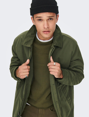 ONLY & SONS - ONSWILSON CARCOAT OTW - olive night - 7