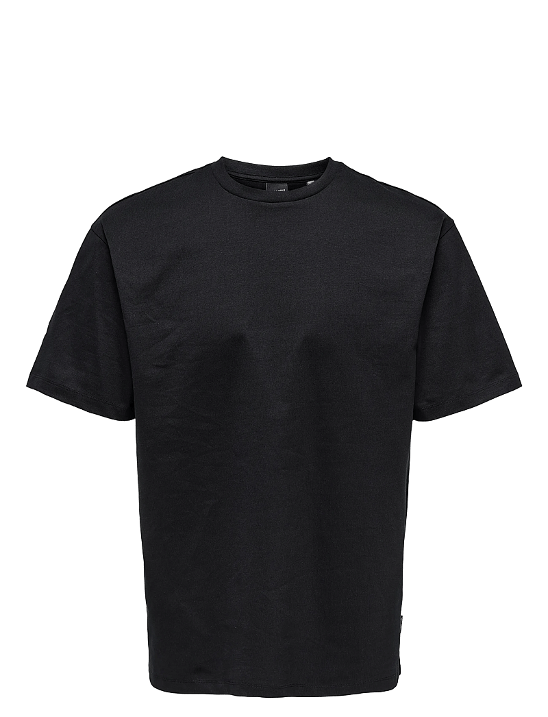 ONLY & SONS - ONSFRED LIFE RLX SS TEE NOOS - kortærmede t-shirts - black - 1