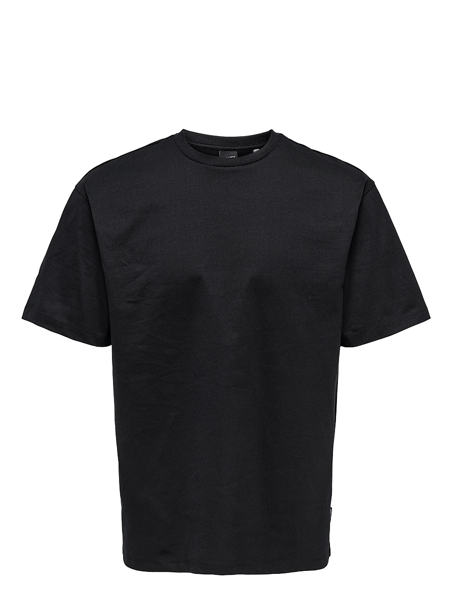 ONLY & SONS - ONSFRED LIFE RLX SS TEE NOOS - lühikeste varrukatega t-särgid - black - 1