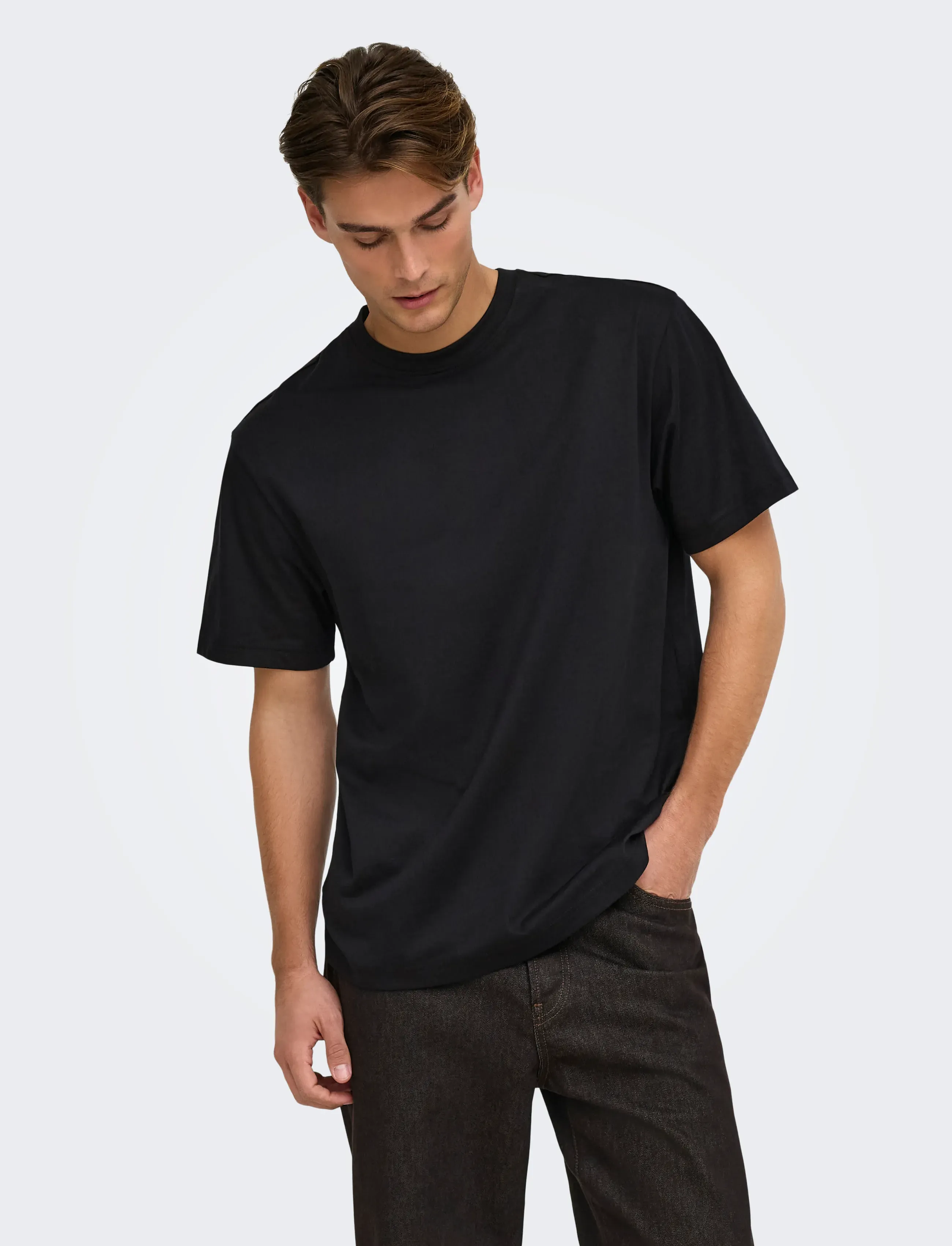 ONLY & SONS ONSFRED LIFE RLX SS TEE NOOS - ONLY & SONS - BLACK / black