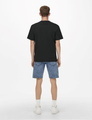 ONLY & SONS - ONSFRED LIFE RLX SS TEE NOOS - alhaisimmat hinnat - black - 3