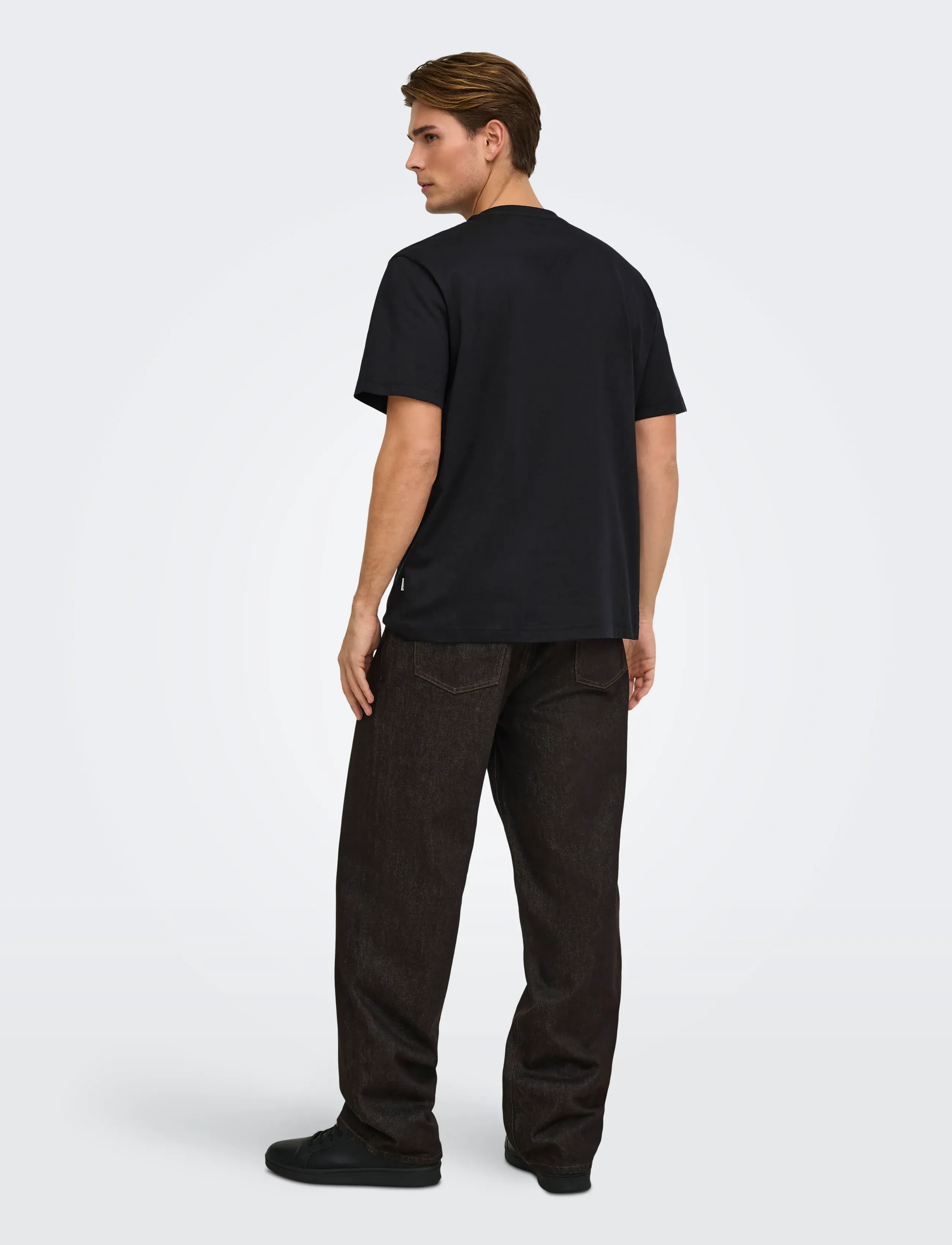 ONLY & SONS - ONSFRED LIFE RLX SS TEE NOOS - efterårstøj - black - 3