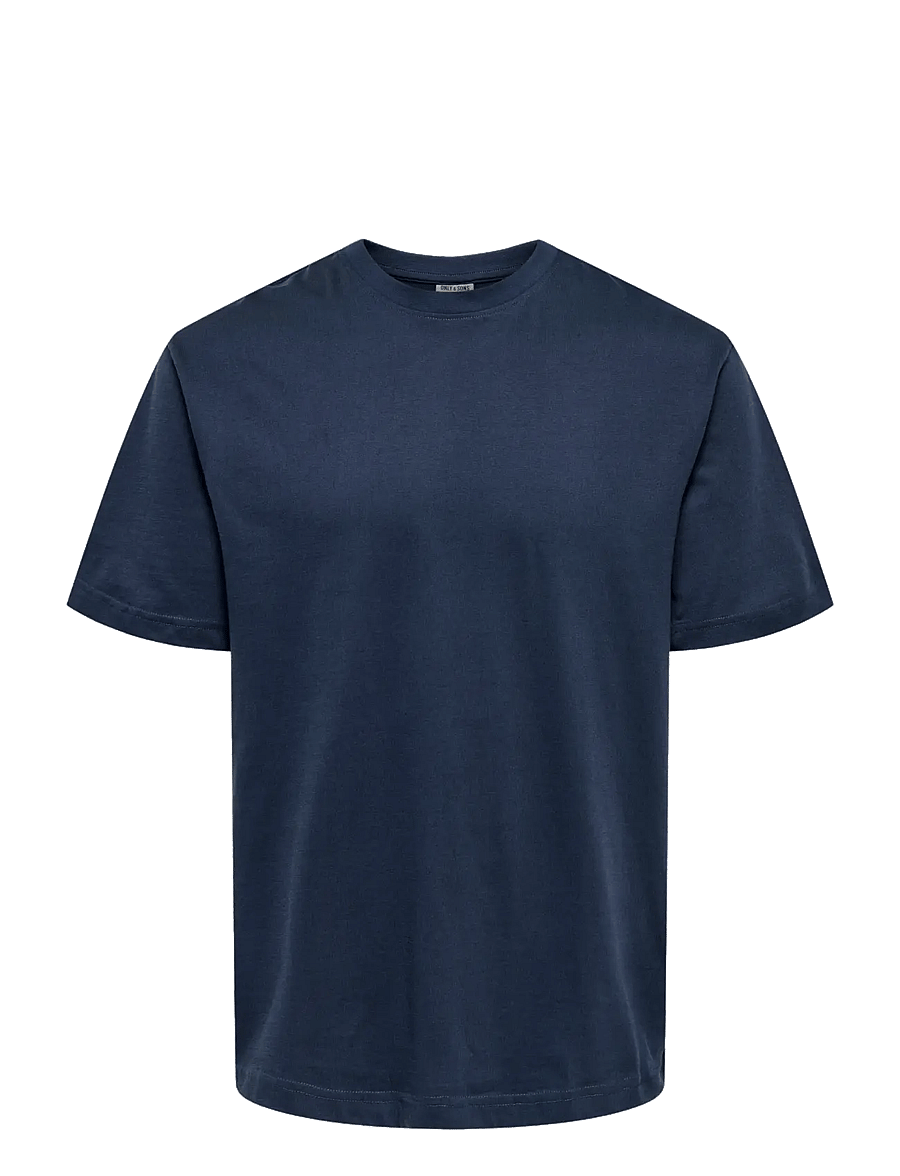 ONLY & SONS - ONSFRED LIFE RLX SS TEE NOOS - kurzärmelige t-shirts - blue nights - 1