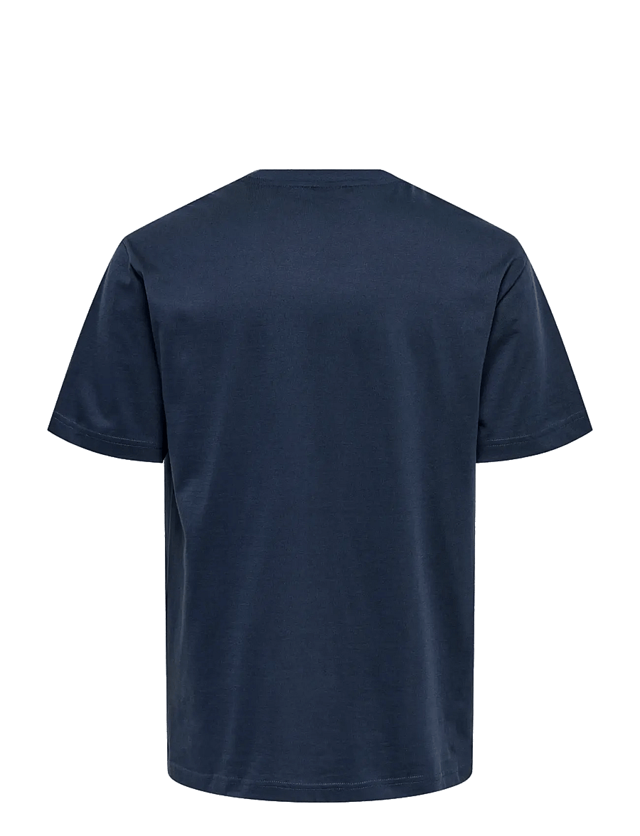 ONLY & SONS - ONSFRED LIFE RLX SS TEE NOOS - kurzärmelige t-shirts - blue nights - 2