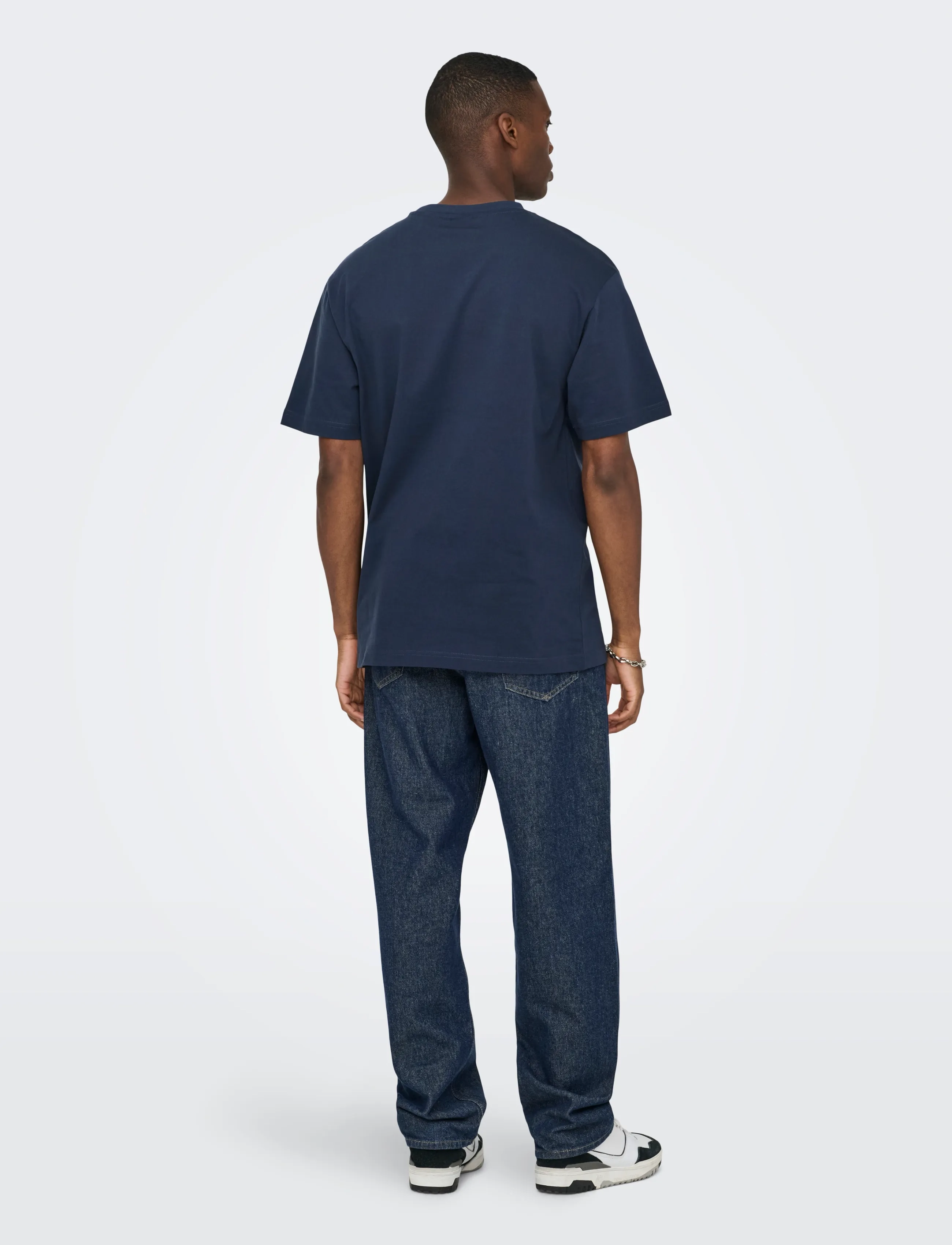 ONLY & SONS - ONSFRED LIFE RLX SS TEE NOOS - laveste priser - blue nights - 3