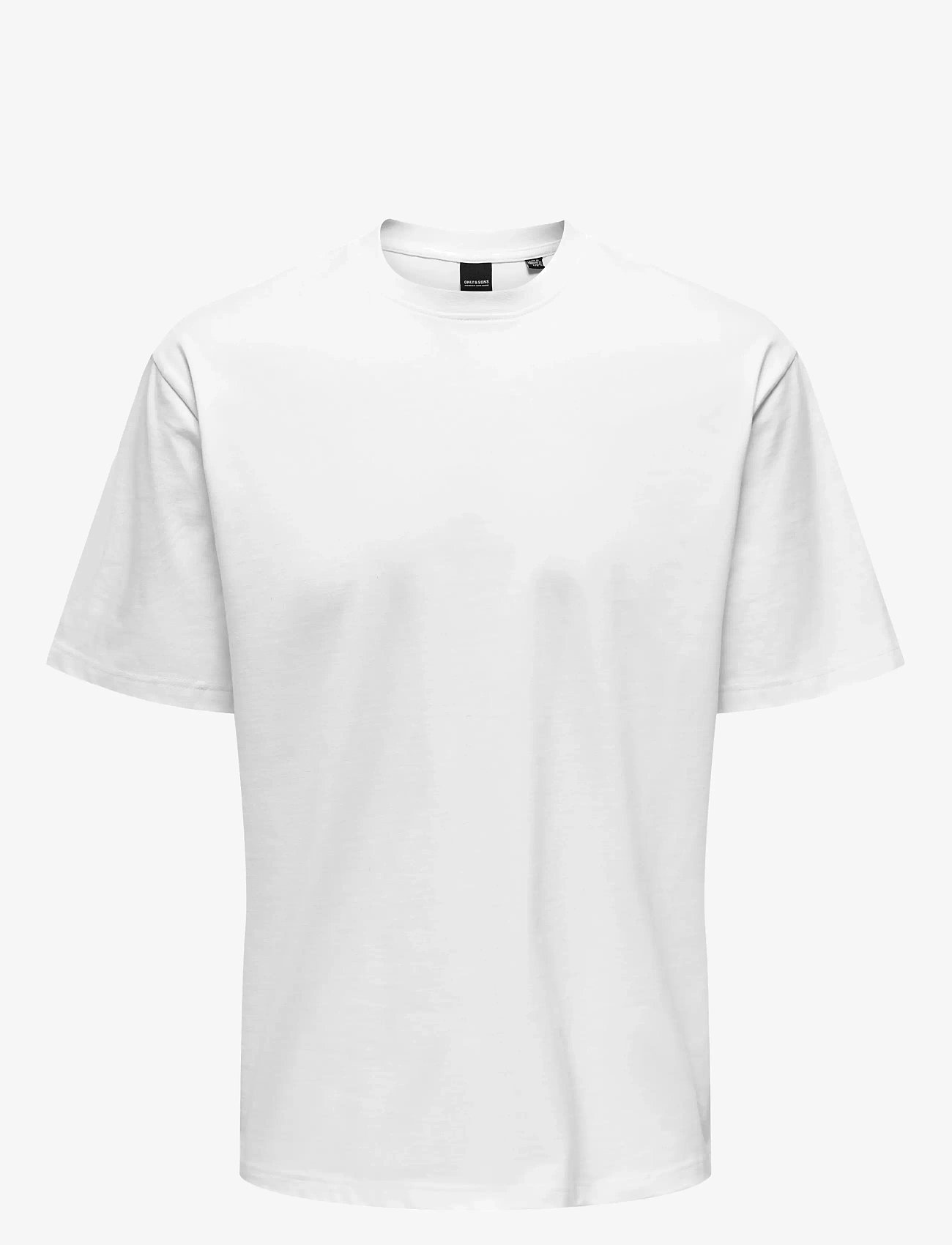 ONLY & SONS - ONSFRED LIFE RLX SS TEE NOOS - lyhythihaiset - bright white - 1