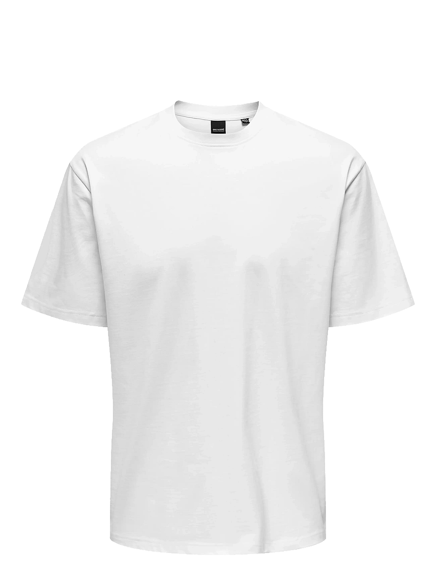 ONLY & SONS - ONSFRED LIFE RLX SS TEE NOOS - krótki rękaw - bright white - 1