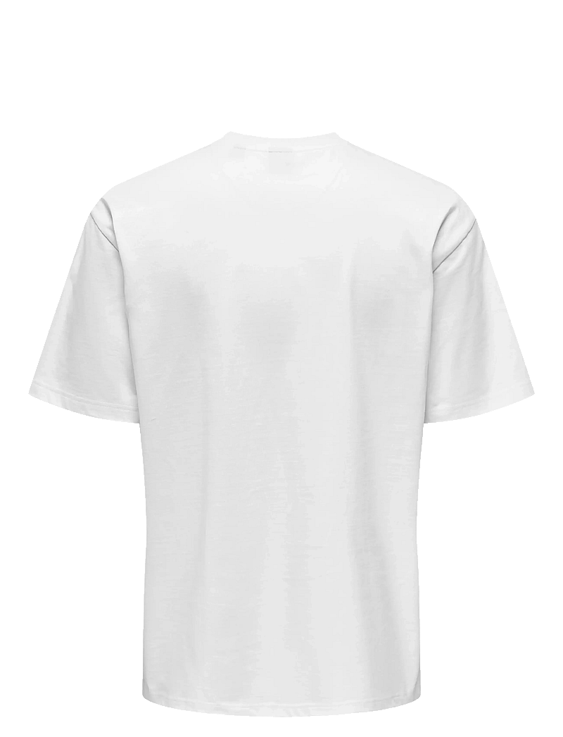 ONLY & SONS - ONSFRED LIFE RLX SS TEE NOOS - lühikeste varrukatega t-särgid - bright white - 2