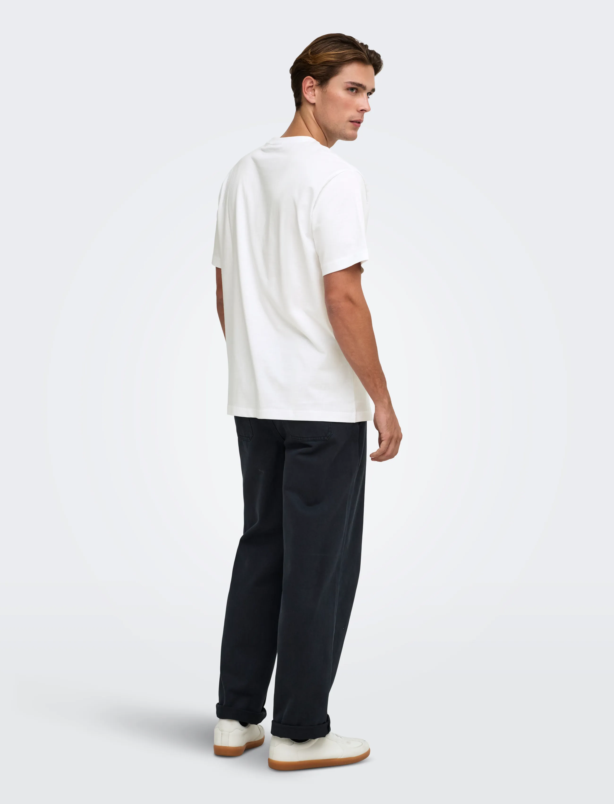ONLY & SONS - ONSFRED LIFE RLX SS TEE NOOS - lühikeste varrukatega t-särgid - bright white - 3