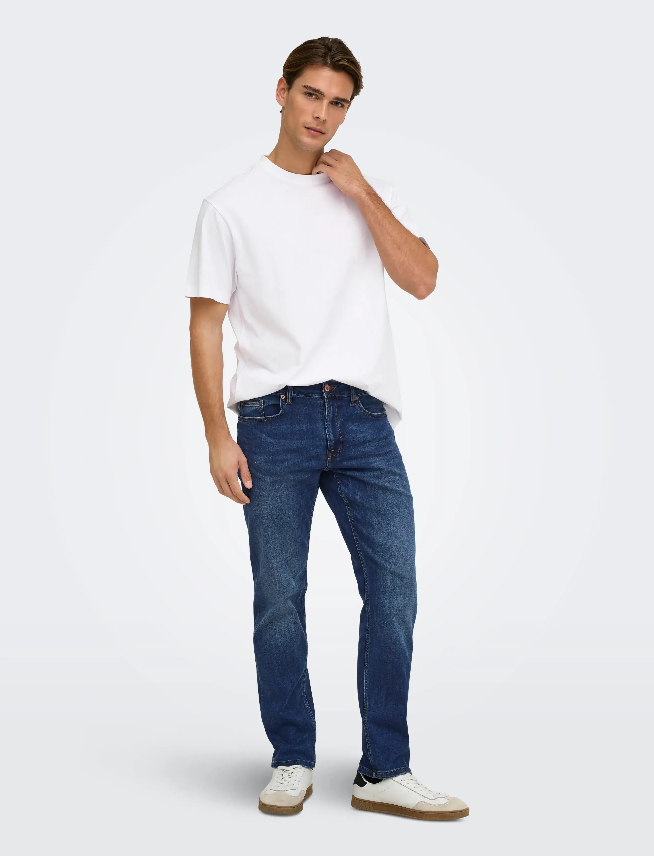 ONLY & SONS - ONSFRED LIFE RLX SS TEE NOOS - kortärmade t-shirts - bright white - 4