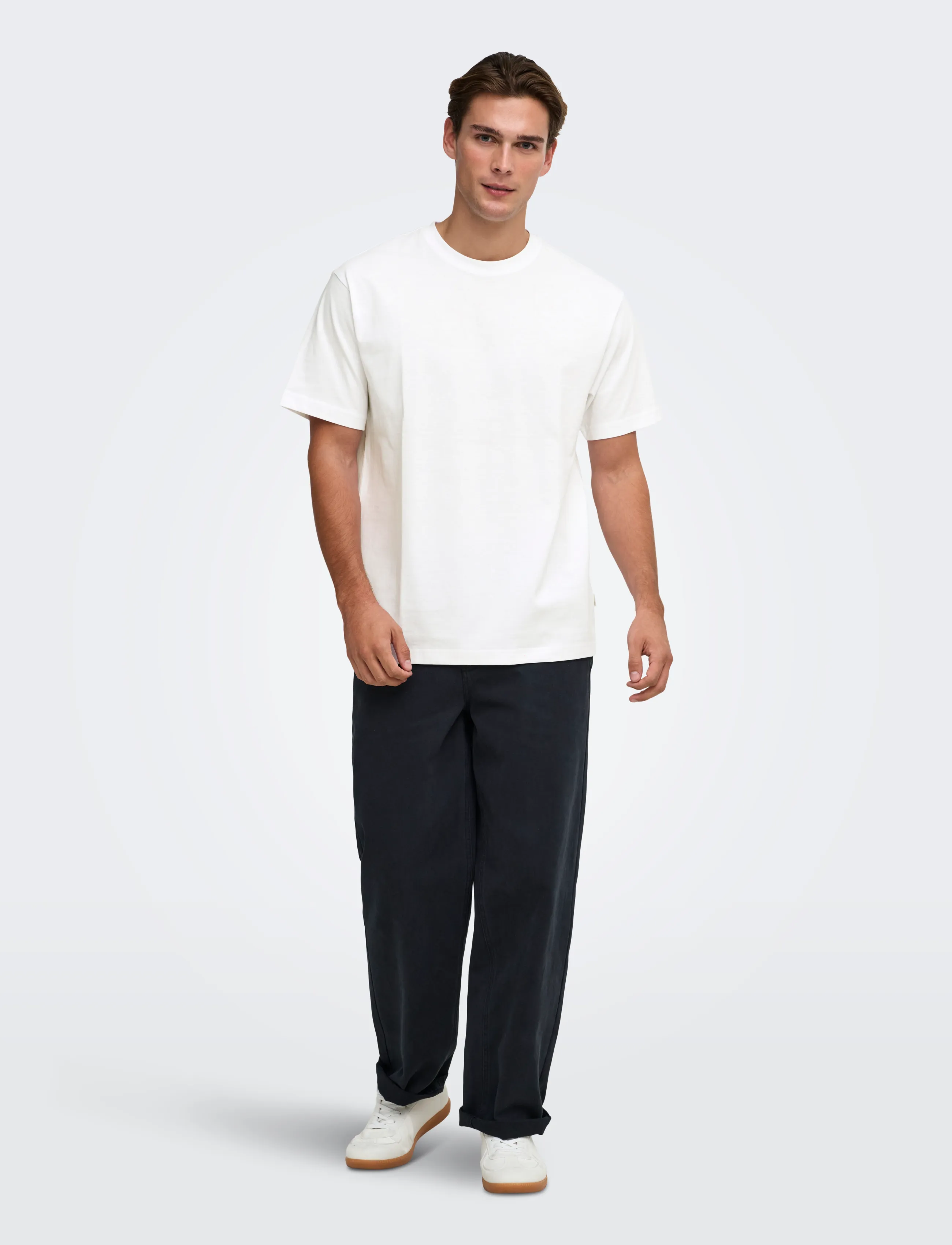 ONLY & SONS - ONSFRED LIFE RLX SS TEE NOOS - lühikeste varrukatega t-särgid - bright white - 4