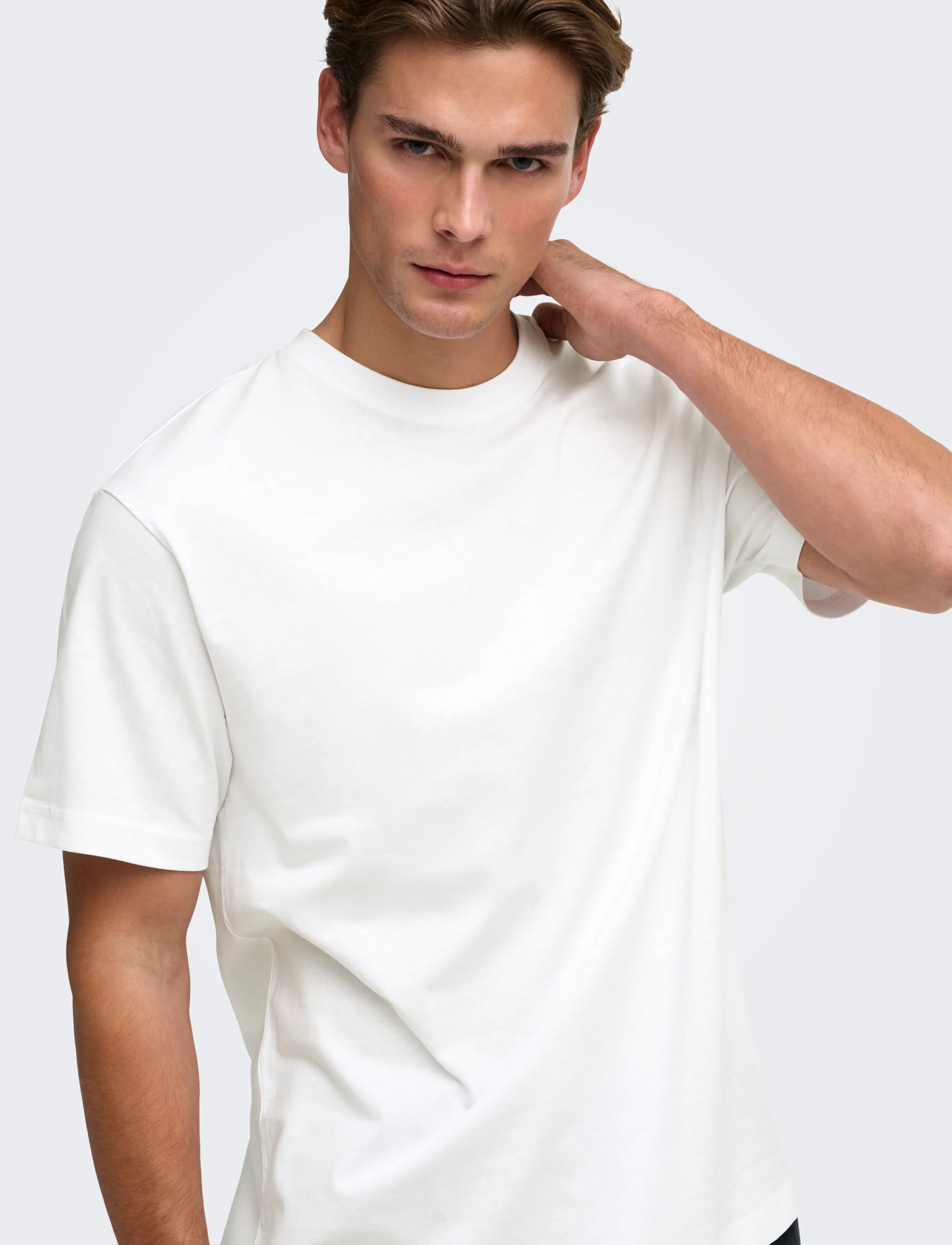 ONLY & SONS - ONSFRED LIFE RLX SS TEE NOOS - lühikeste varrukatega t-särgid - bright white - 5