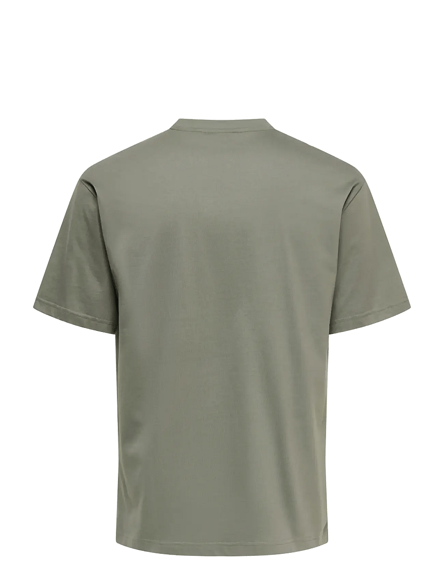 ONLY & SONS - ONSFRED LIFE RLX SS TEE NOOS - short-sleeved t-shirts - castor gray - 2