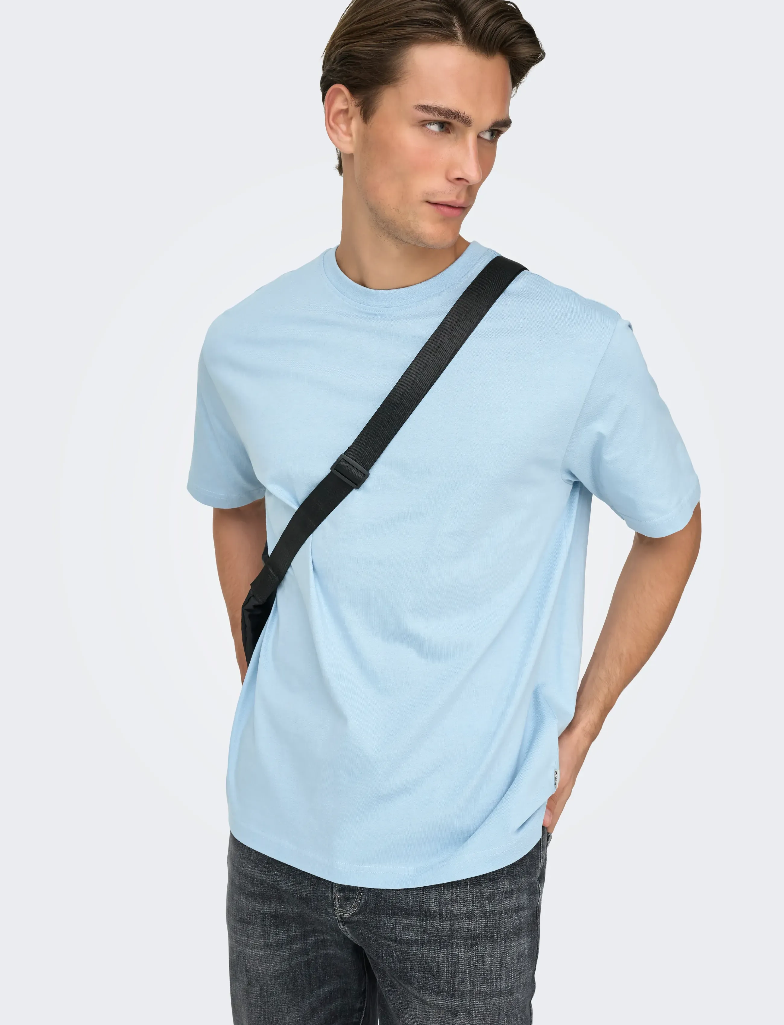 ONLY & SONS - ONSFRED LIFE RLX SS TEE NOOS - lühikeste varrukatega t-särgid - cerulean - 4