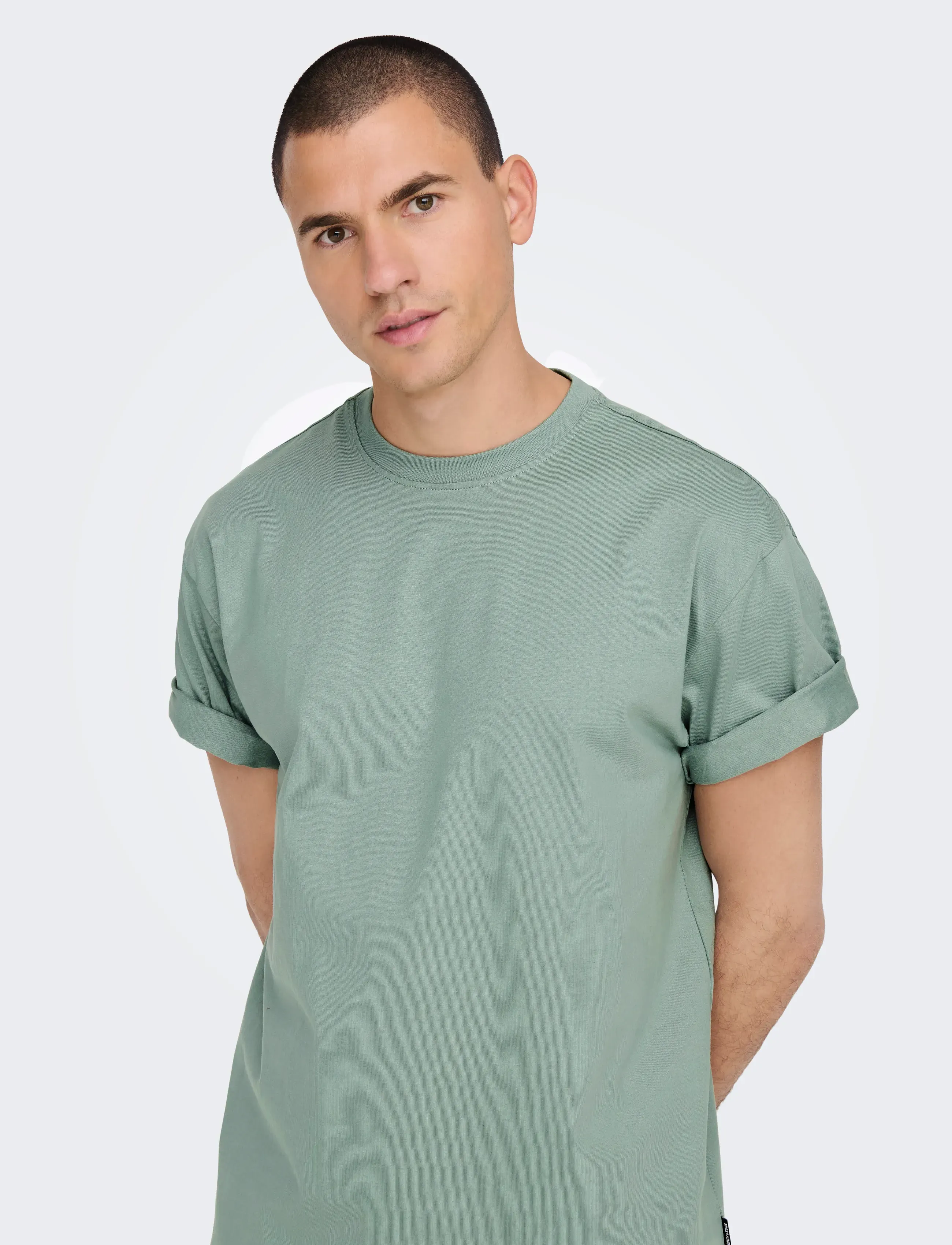 ONLY & SONS - ONSFRED LIFE RLX SS TEE NOOS - lühikeste varrukatega t-särgid - chinois green - 5