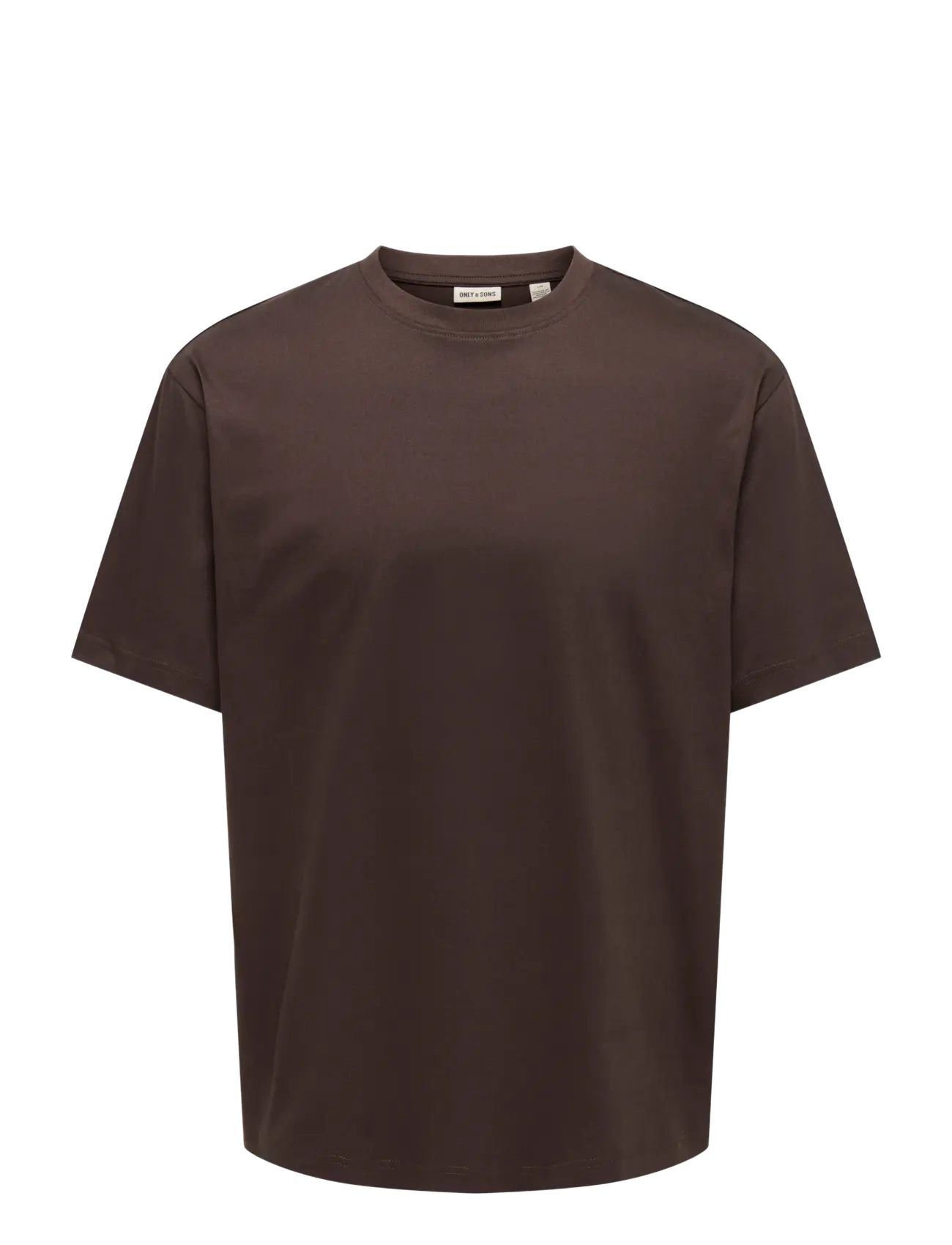 ONLY & SONS - ONSFRED LIFE RLX SS TEE NOOS - lühikeste varrukatega t-särgid - coffee bean - 1