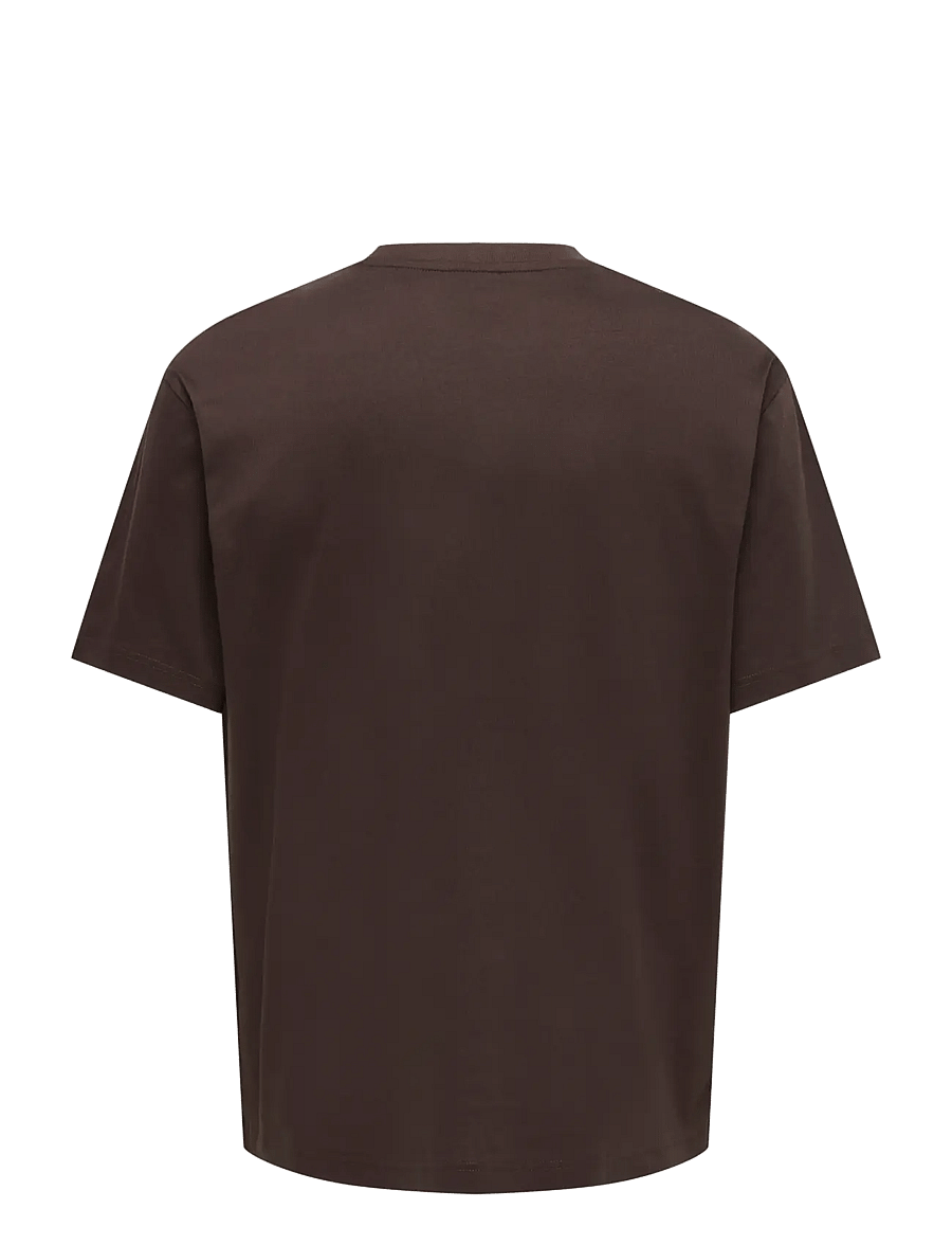 ONLY & SONS - ONSFRED LIFE RLX SS TEE NOOS - kurzärmelige t-shirts - coffee bean - 2