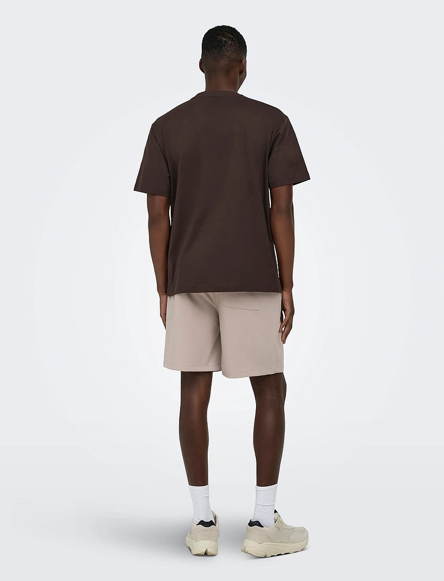 ONLY & SONS - ONSFRED LIFE RLX SS TEE NOOS - kurzärmelige t-shirts - coffee bean - 3