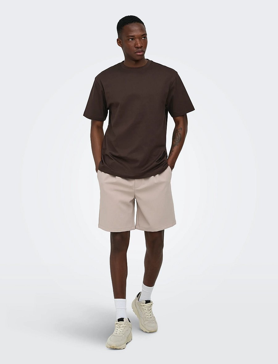ONLY & SONS - ONSFRED LIFE RLX SS TEE NOOS - kurzärmelige t-shirts - coffee bean - 4