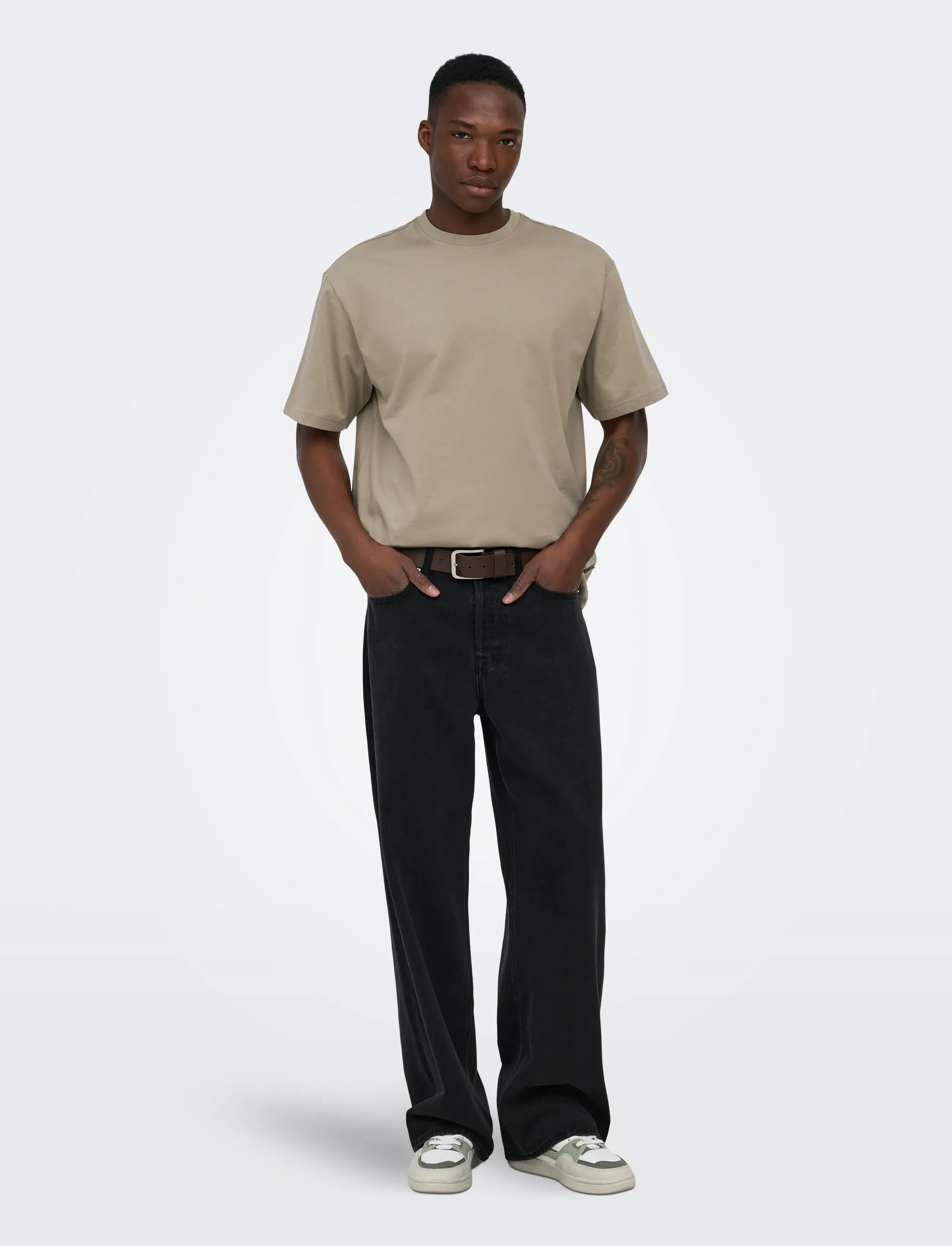 ONLY & SONS - ONSFRED LIFE RLX SS TEE NOOS - short-sleeved t-shirts - coriander - 4
