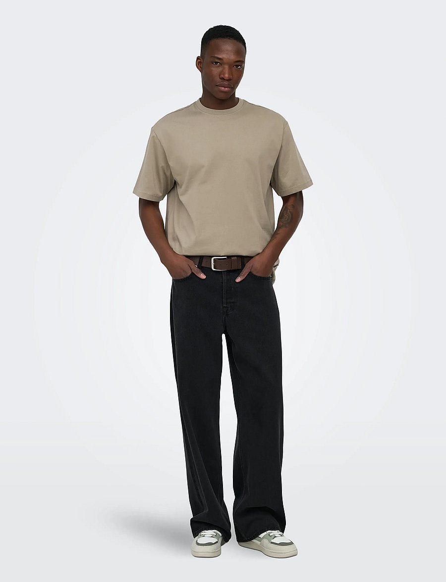 ONLY & SONS - ONSFRED LIFE RLX SS TEE NOOS - lühikeste varrukatega t-särgid - coriander - 4