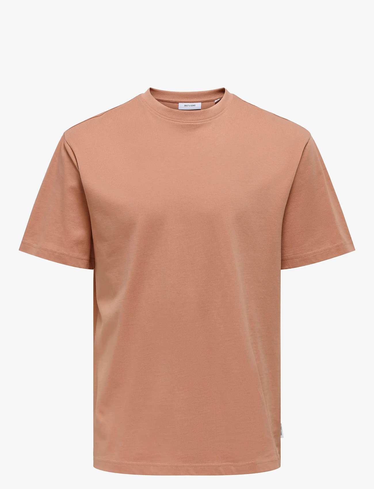 ONLY & SONS - ONSFRED LIFE RLX SS TEE NOOS - lühikeste varrukatega t-särgid - cork - 1