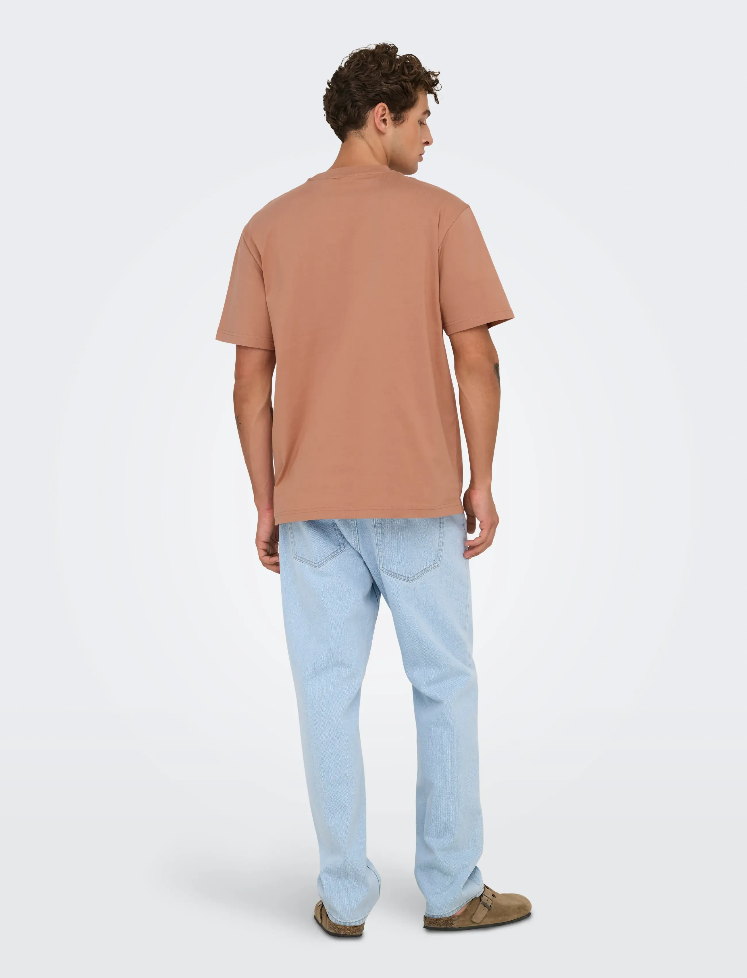 ONLY & SONS - ONSFRED LIFE RLX SS TEE NOOS - laveste priser - cork - 3