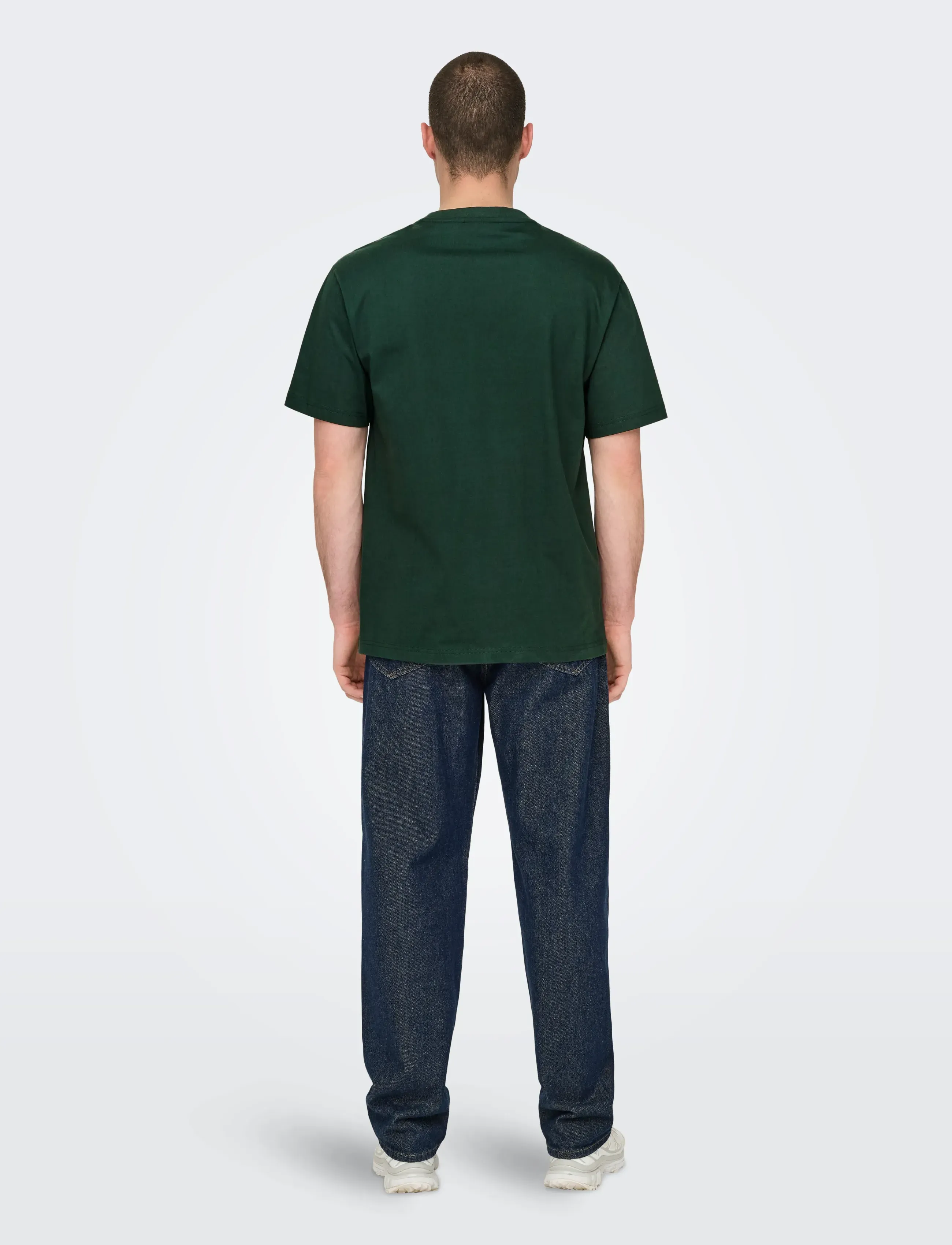 ONLY & SONS - ONSFRED LIFE RLX SS TEE NOOS - lühikeste varrukatega t-särgid - darkest spruce - 3