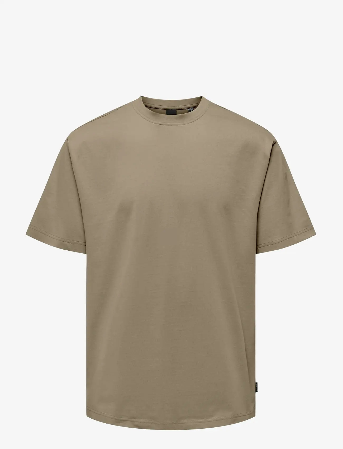 ONLY & SONS - ONSFRED LIFE RLX SS TEE NOOS - kortærmede t-shirts - desert taupe - 1