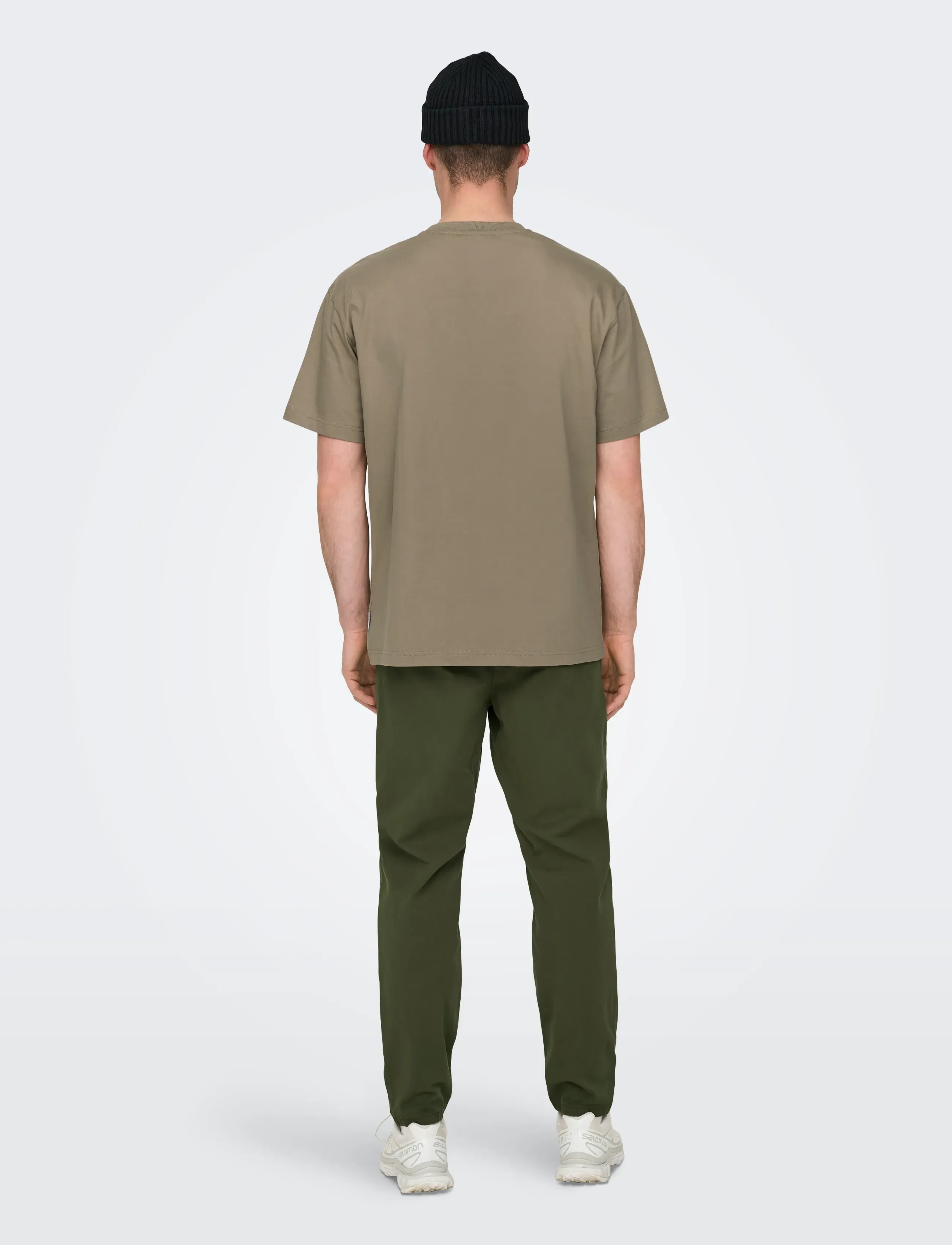 ONLY & SONS - ONSFRED LIFE RLX SS TEE NOOS - lühikeste varrukatega t-särgid - desert taupe - 3