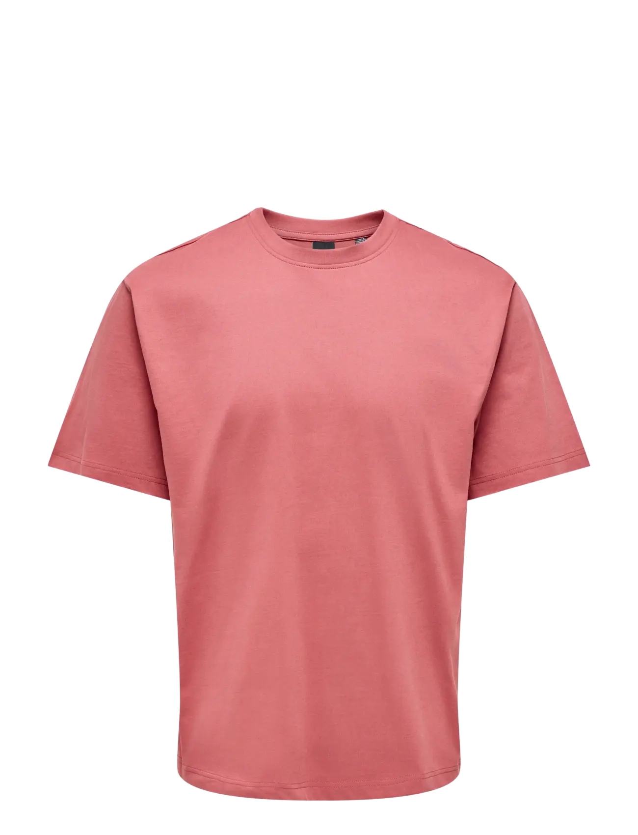 ONLY & SONS ONSFRED LIFE RLX SS TEE NOOS - T-särgid - DUSTY CEDAR / coral