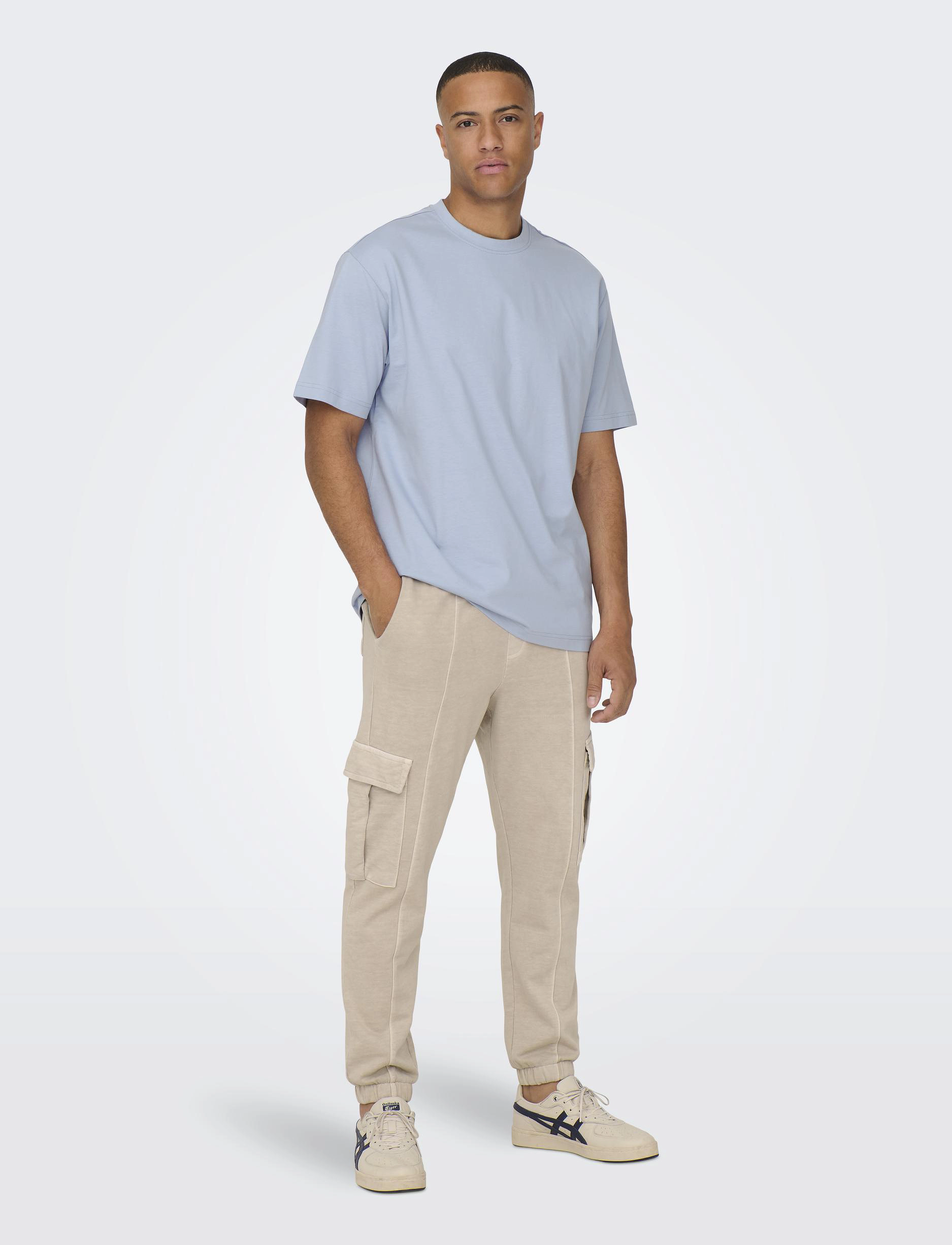 ONLY & SONS - ONSFRED LIFE RLX SS TEE NOOS - laveste priser - eventide - 4