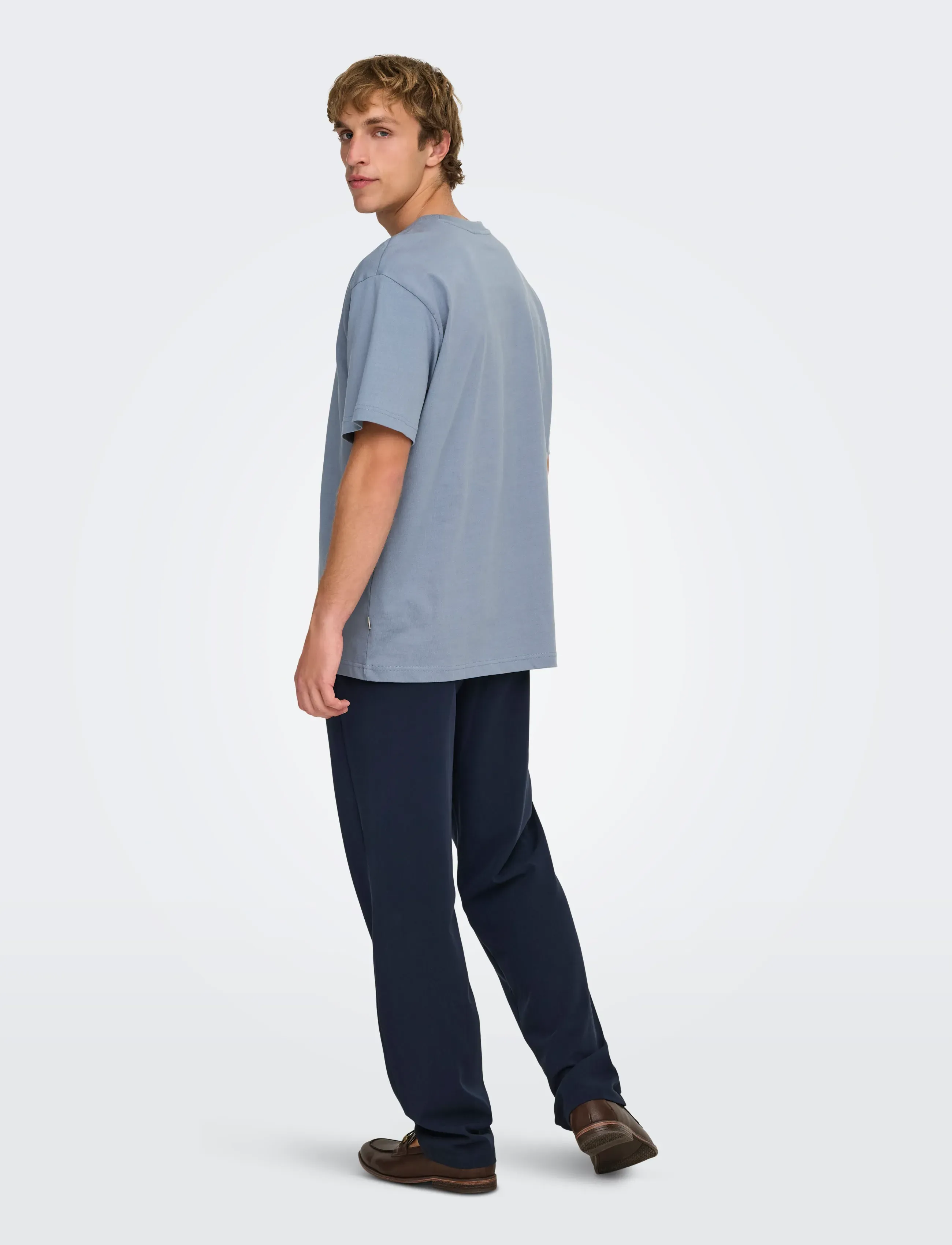 ONLY & SONS - ONSFRED LIFE RLX SS TEE NOOS - lühikeste varrukatega t-särgid - flint stone - 3