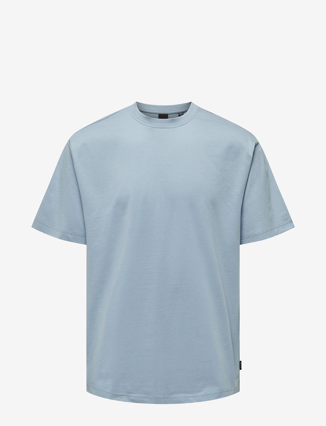 ONLY & SONS - ONSFRED LIFE RLX SS TEE NOOS - short-sleeved t-shirts - glacier lake - 1