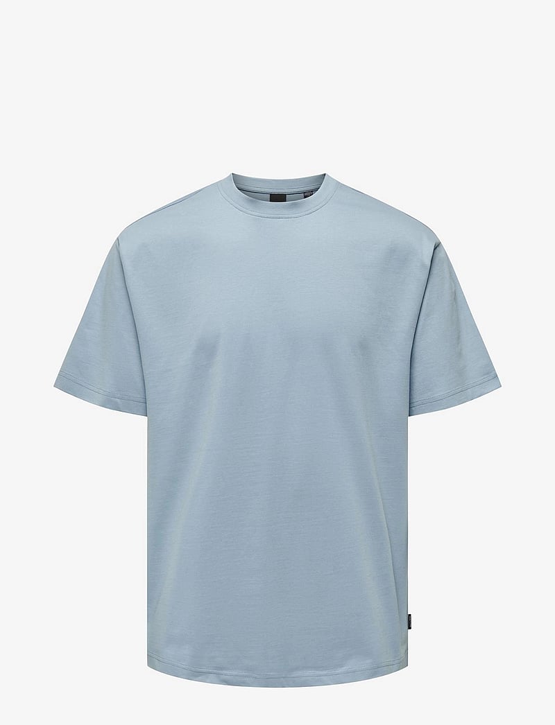 ONLY & SONS - ONSFRED LIFE RLX SS TEE NOOS - short-sleeved t-shirts - glacier lake - 1