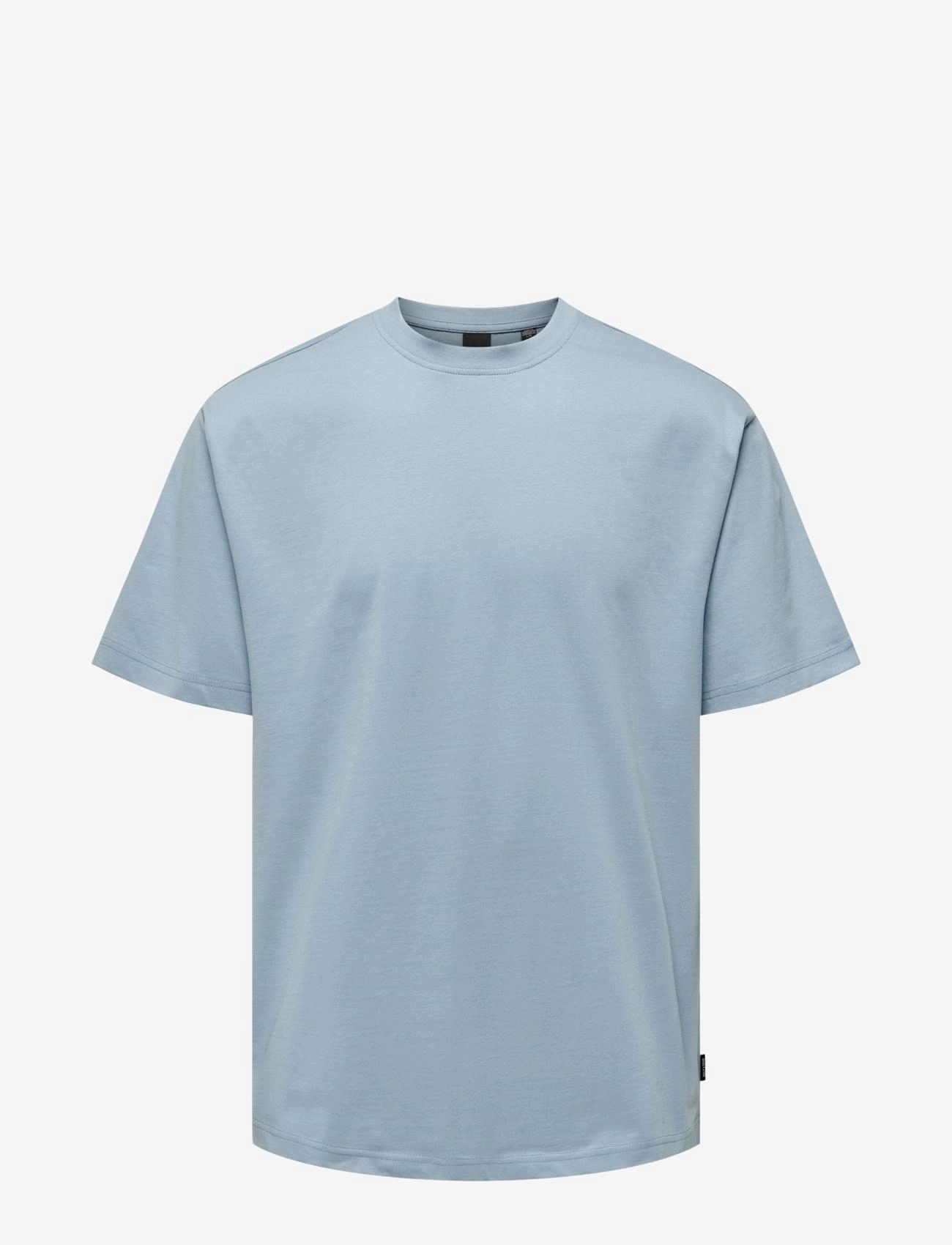 ONLY & SONS - ONSFRED LIFE RLX SS TEE NOOS - lühikeste varrukatega t-särgid - glacier lake - 1