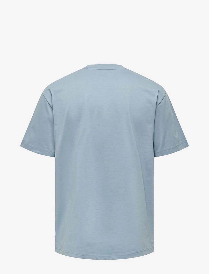ONLY & SONS - ONSFRED LIFE RLX SS TEE NOOS - short-sleeved t-shirts - glacier lake - 2