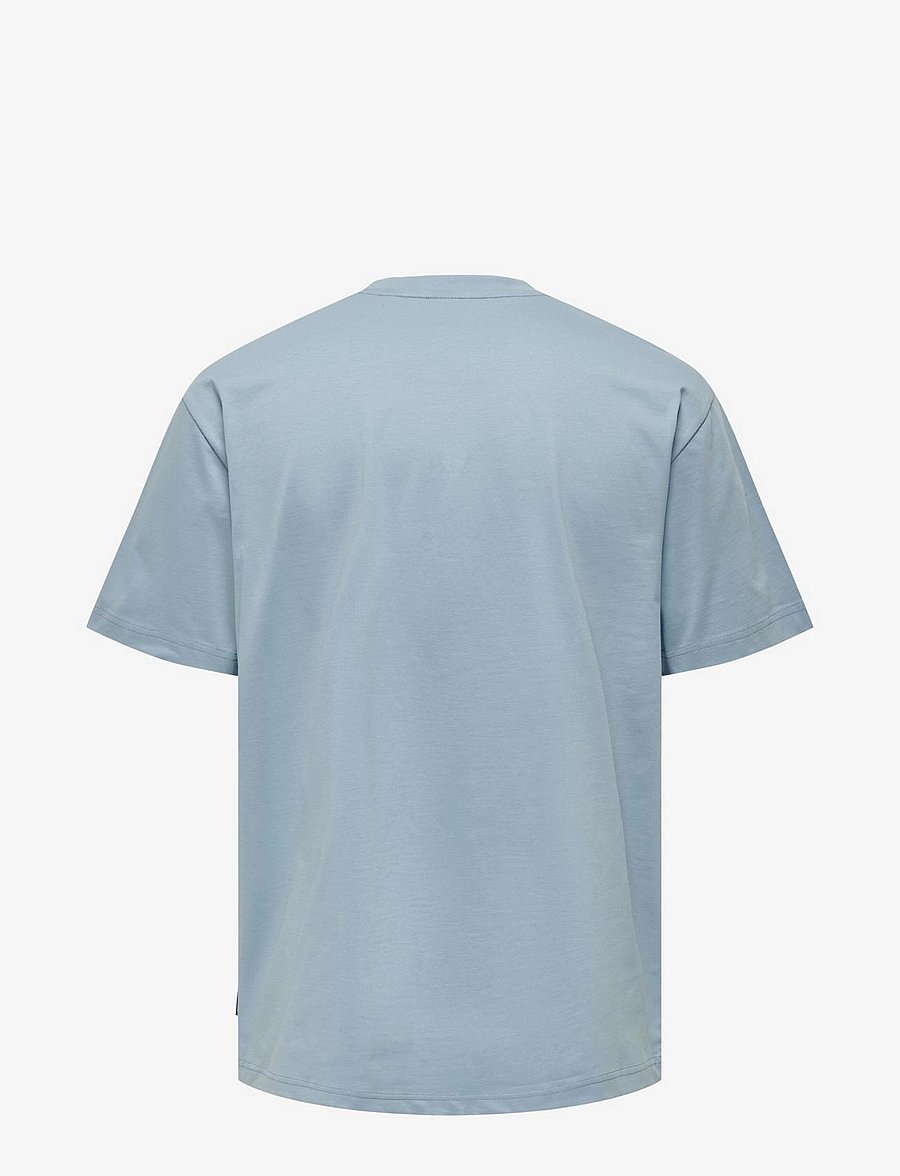 ONLY & SONS - ONSFRED LIFE RLX SS TEE NOOS - lühikeste varrukatega t-särgid - glacier lake - 2