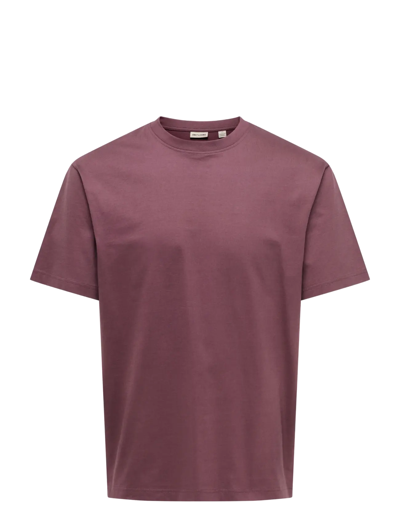 ONLY & SONS ONSFRED LIFE RLX SS TEE NOOS - T-särgid - HUCKLEBERRY / burgundy