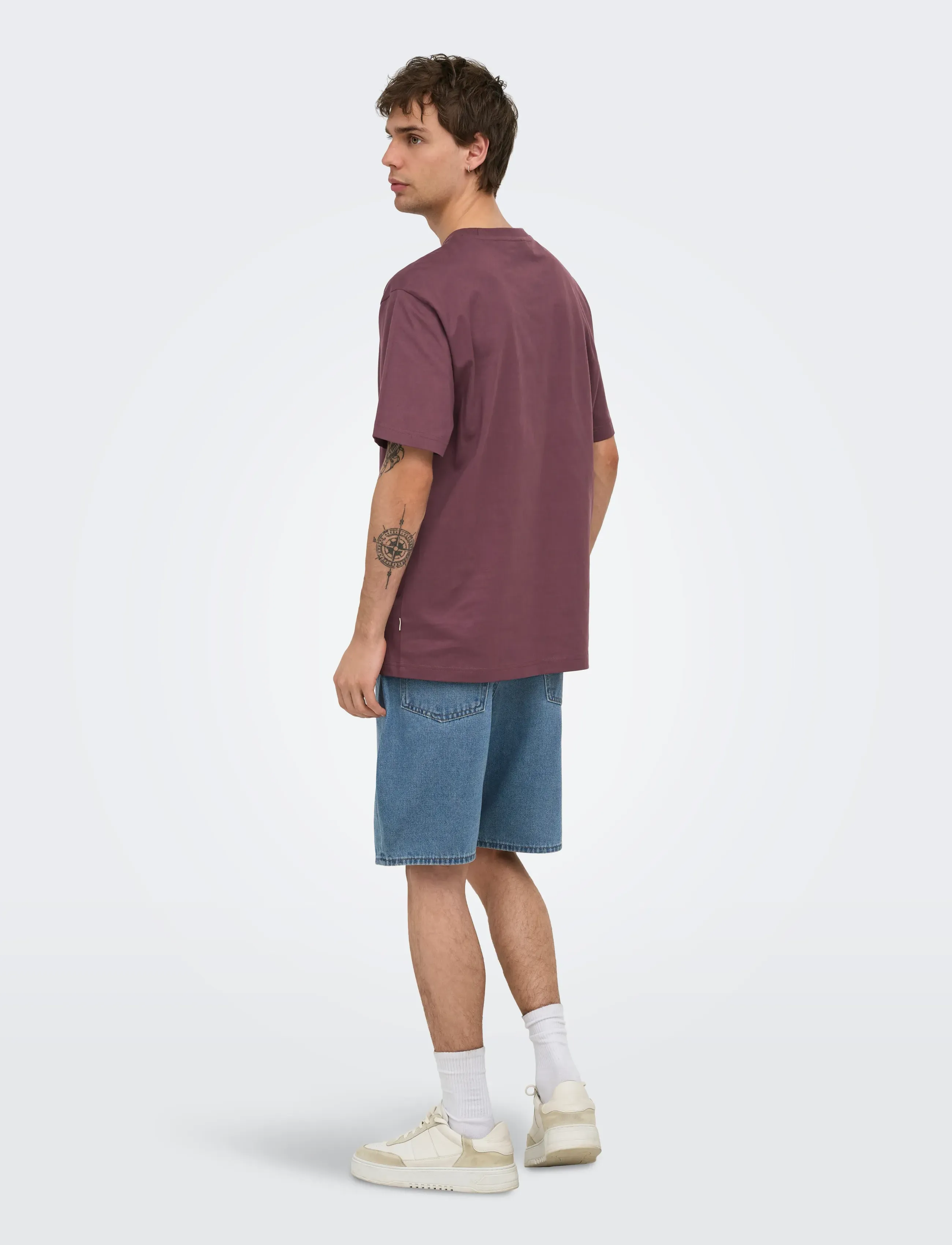 ONLY & SONS - ONSFRED LIFE RLX SS TEE NOOS - lühikeste varrukatega t-särgid - huckleberry - 3